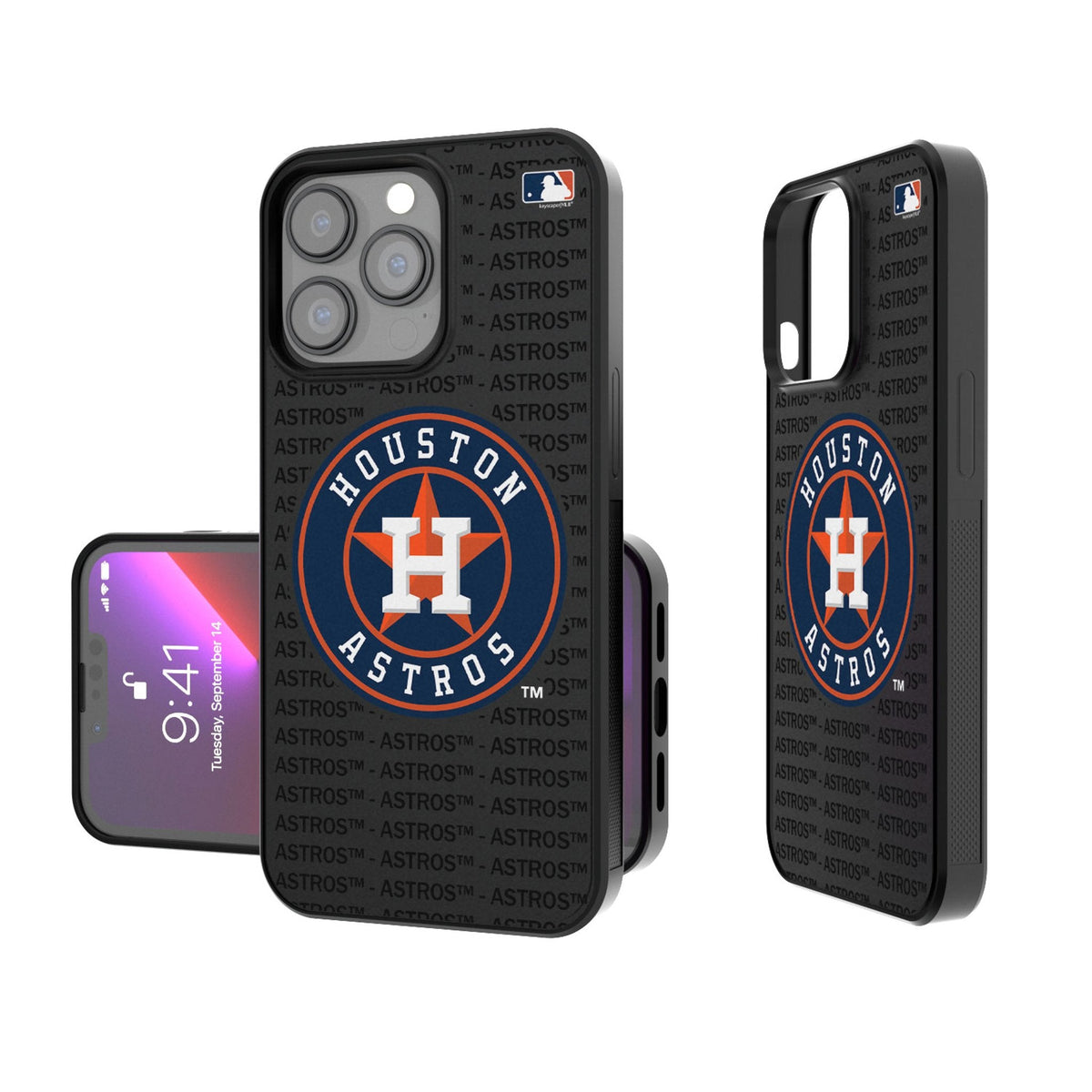Houston Astros Text Backdrop Bump Phone Case 1