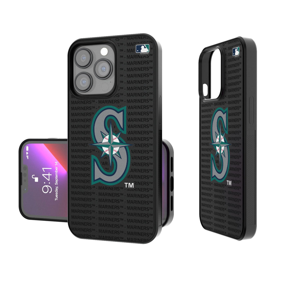 Seattle Mariners Text Backdrop Bump Phone Case 1