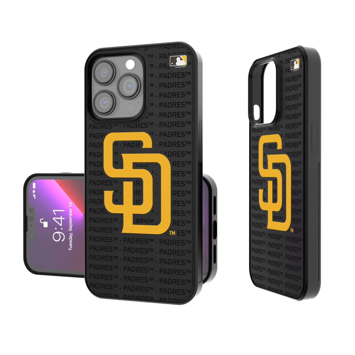 San Diego Padres Text Backdrop Bump Phone Case