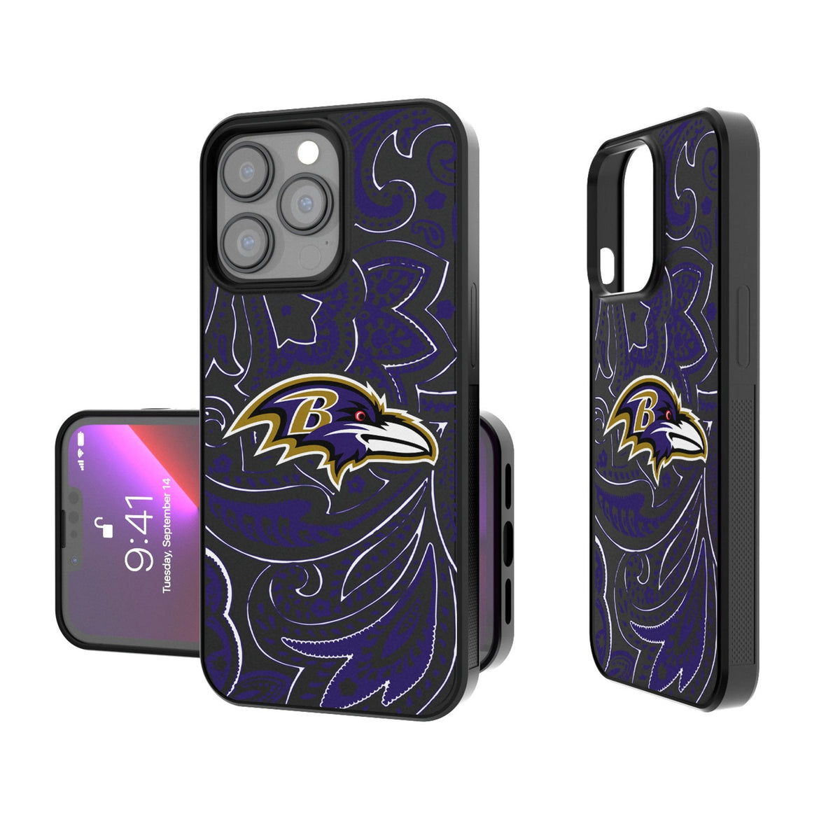 Baltimore Ravens Paisley Bump Phone Case 1