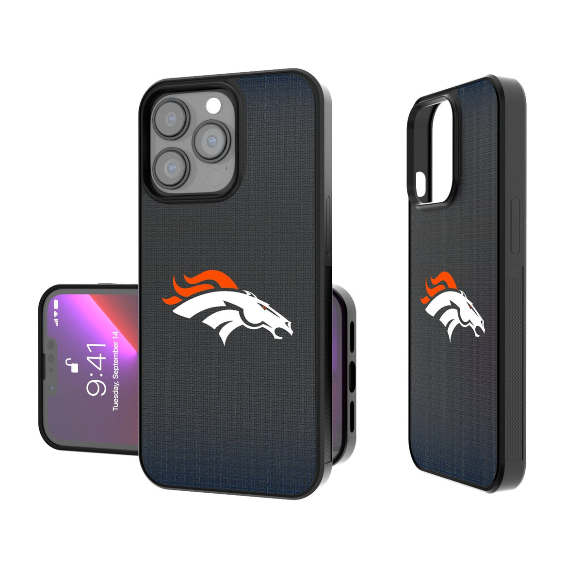 Denver Broncos Linen Bump Phone Case 1
