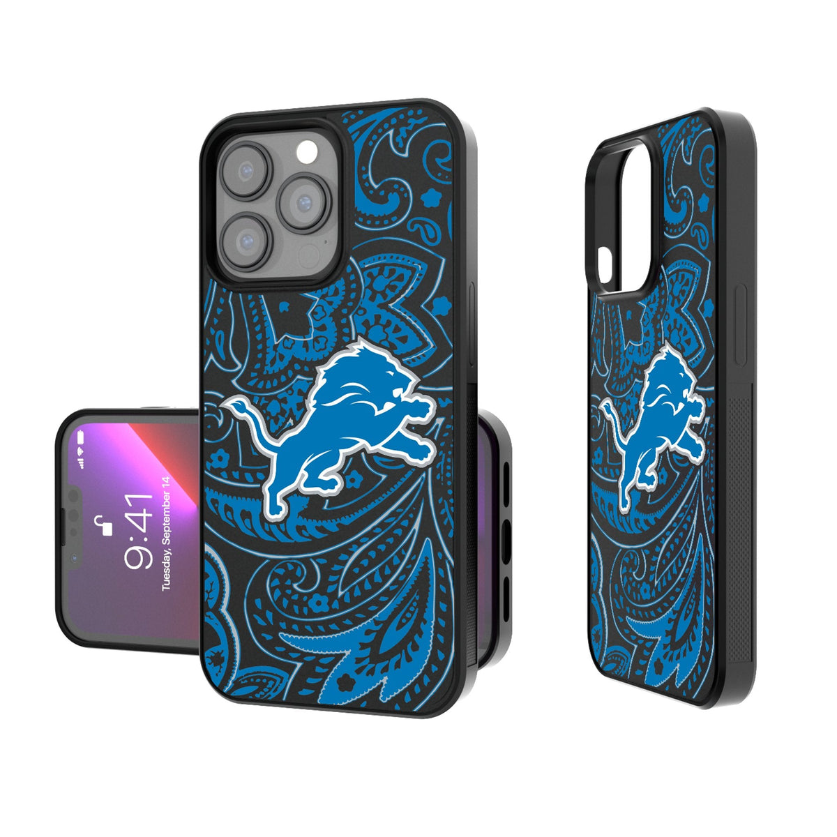 Detroit Lions Paisley Bump Phone Case 1