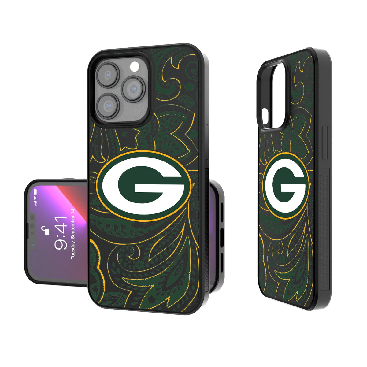 Green Bay Packers Paisley Bump Phone Case 1