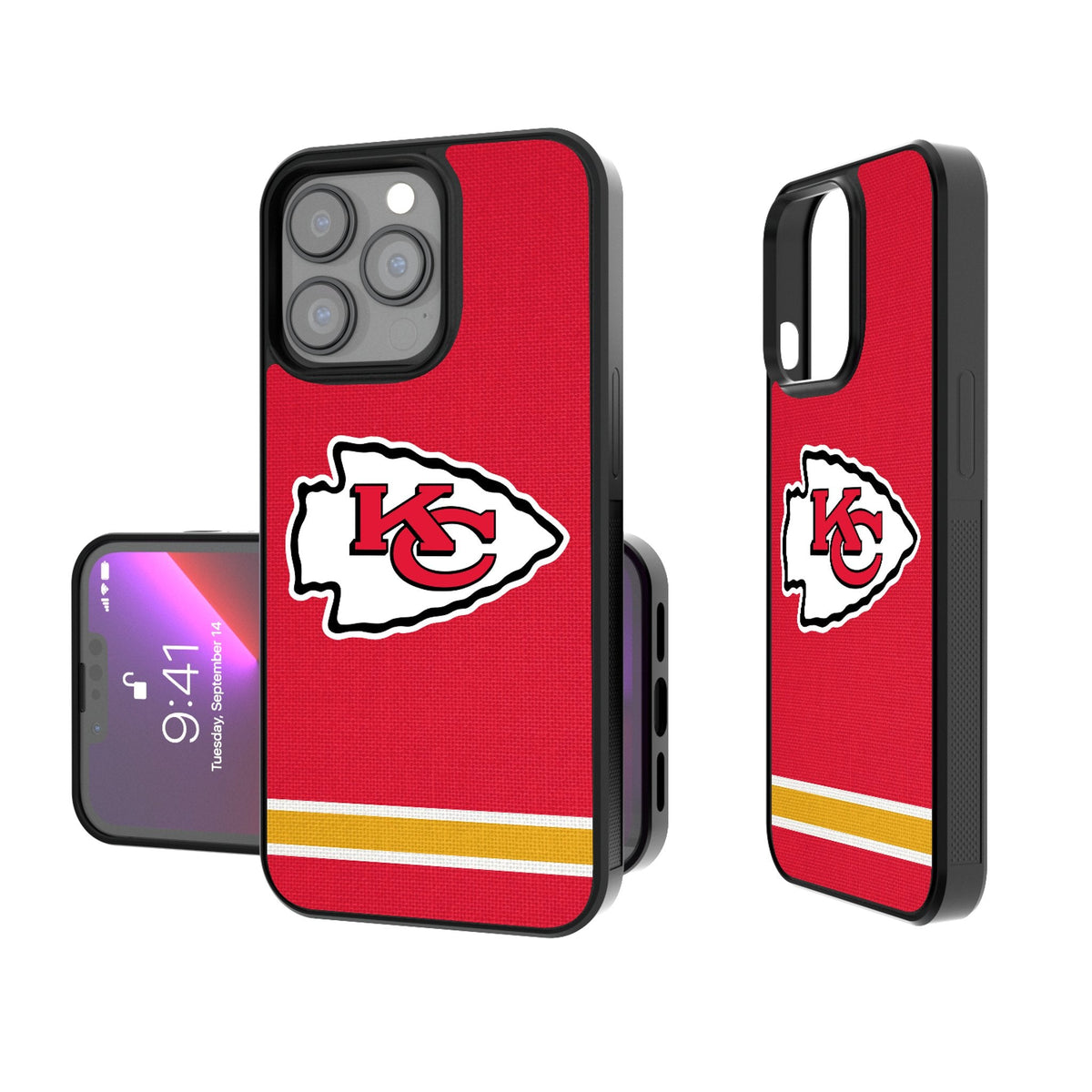 Kansas City Chiefs Stripe Bump Phone Case 1