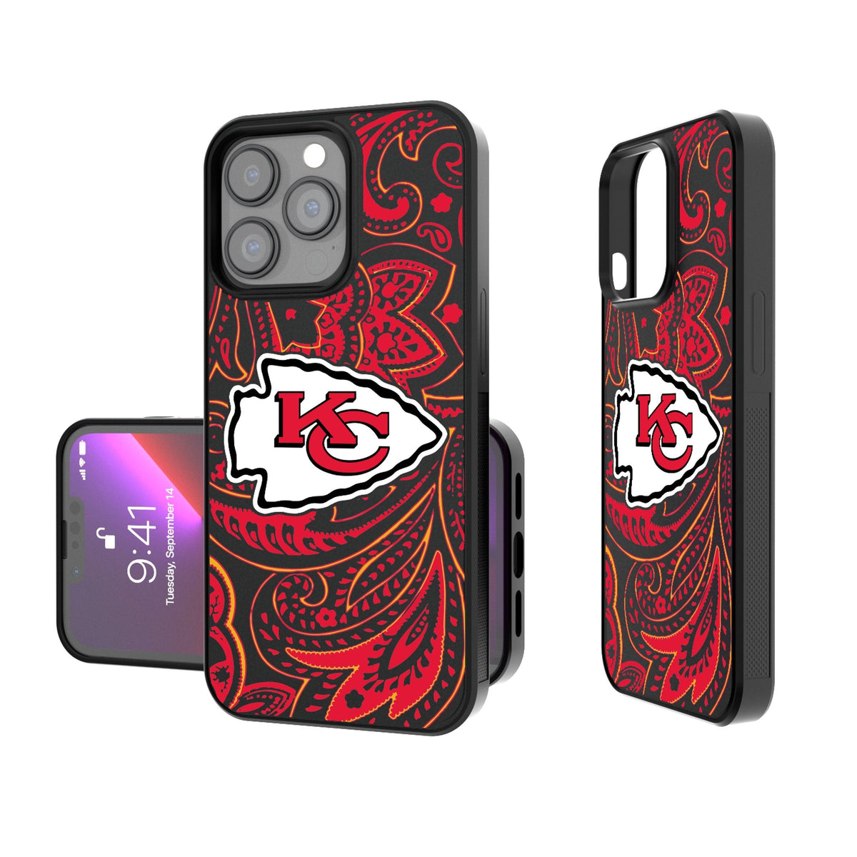 Kansas City Chiefs Paisley Bump Phone Case 1