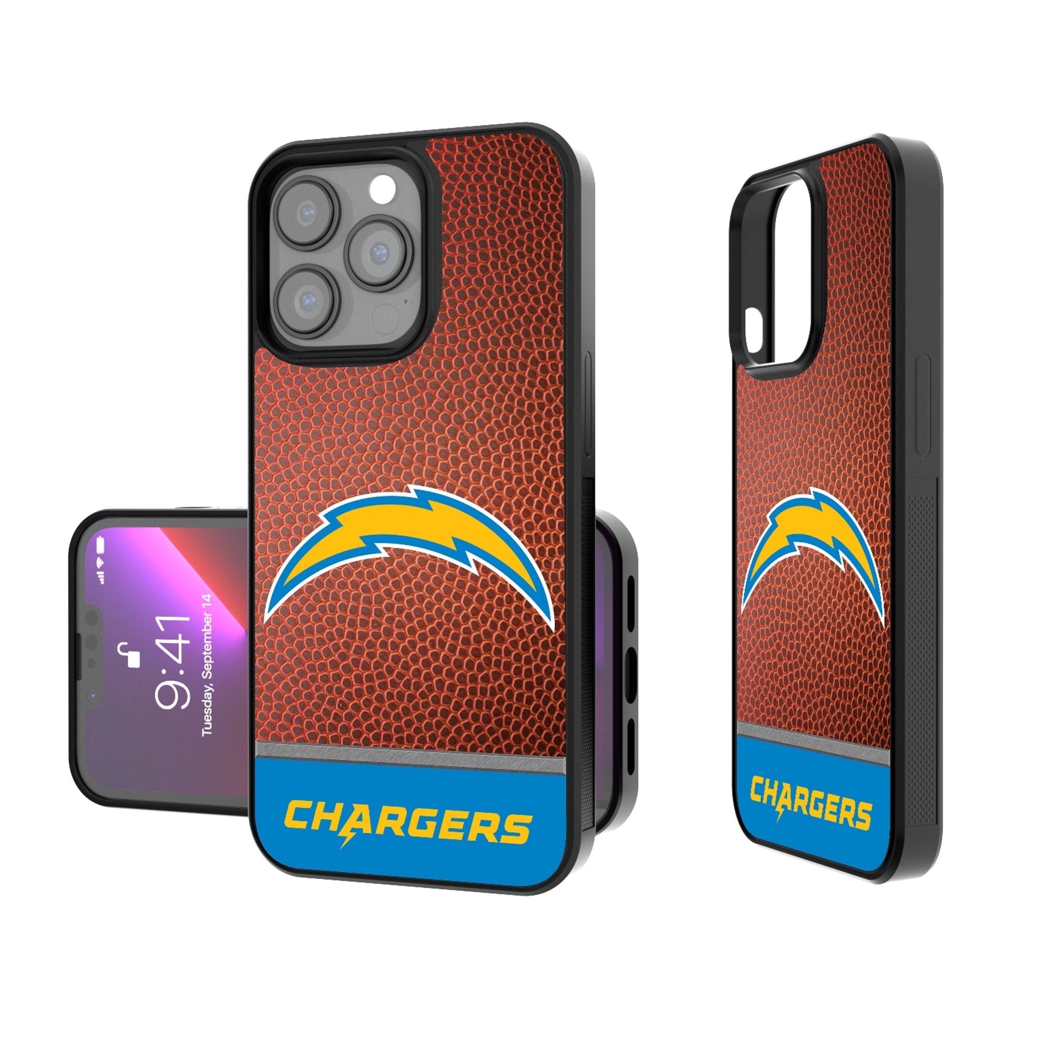 Los Angeles Chargers Football Wordmark Bump Phone Case 1