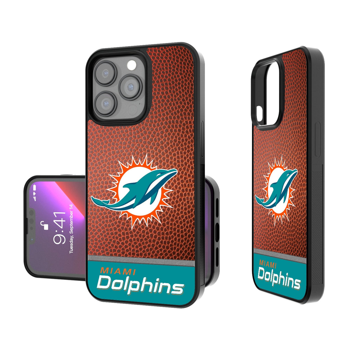 Miami Dolphins Football Wordmark Bump Phone Case 1