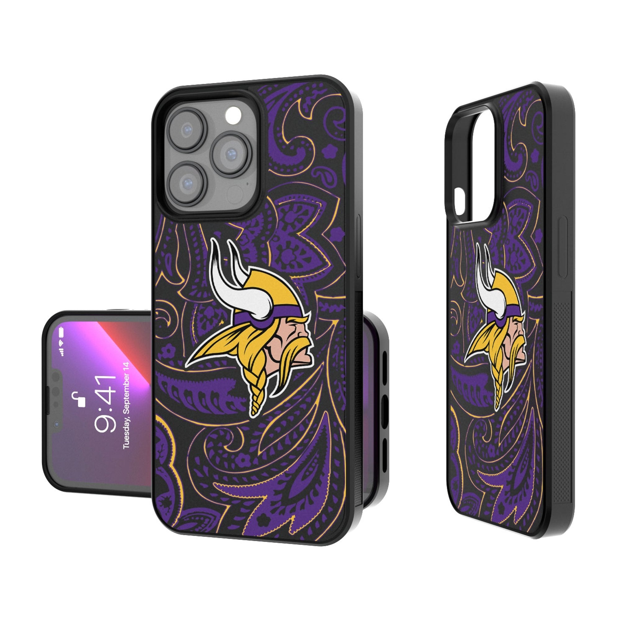 Minnesota Vikings Paisley Bump Phone Case 1