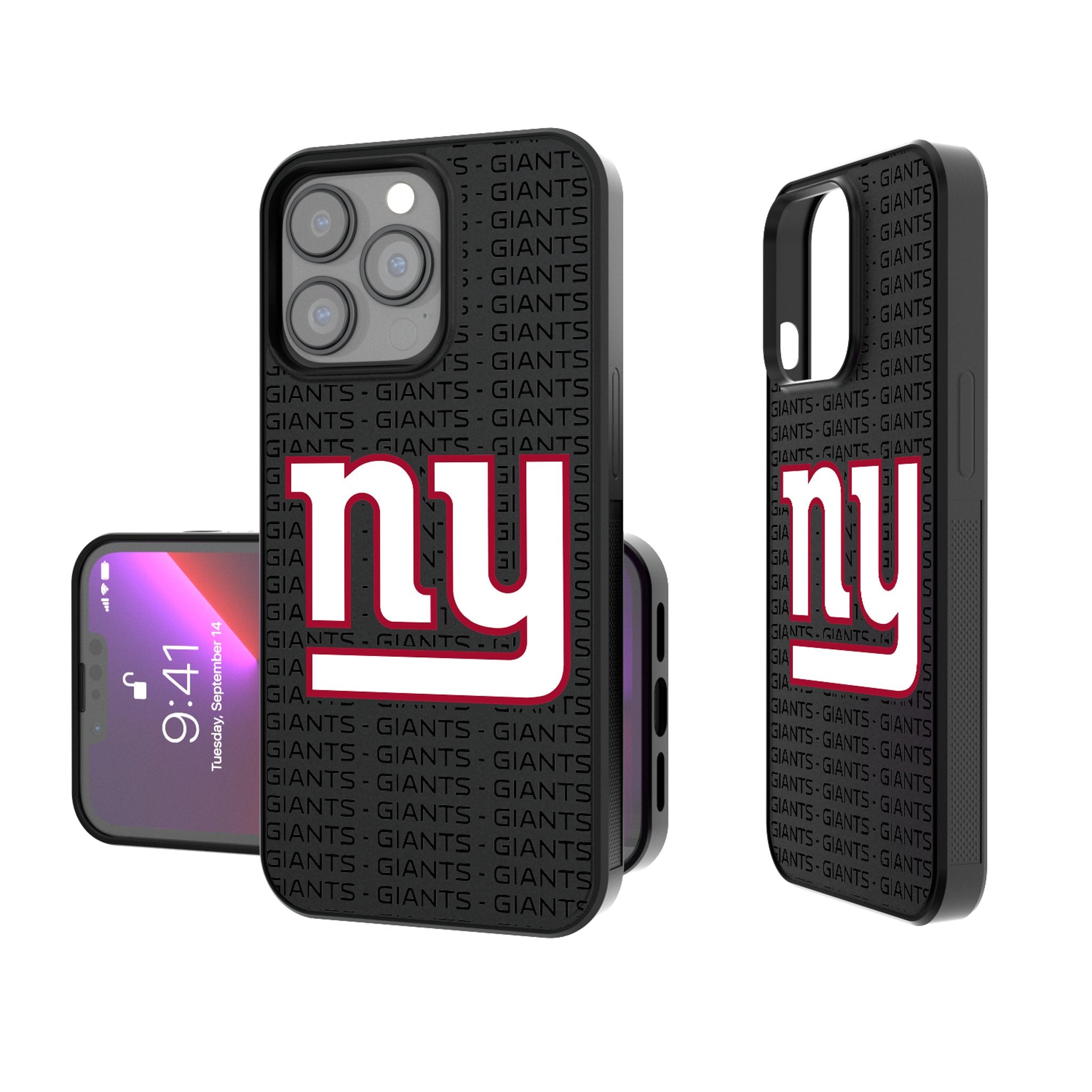New York Giants Text Backdrop Bump Phone Case 1