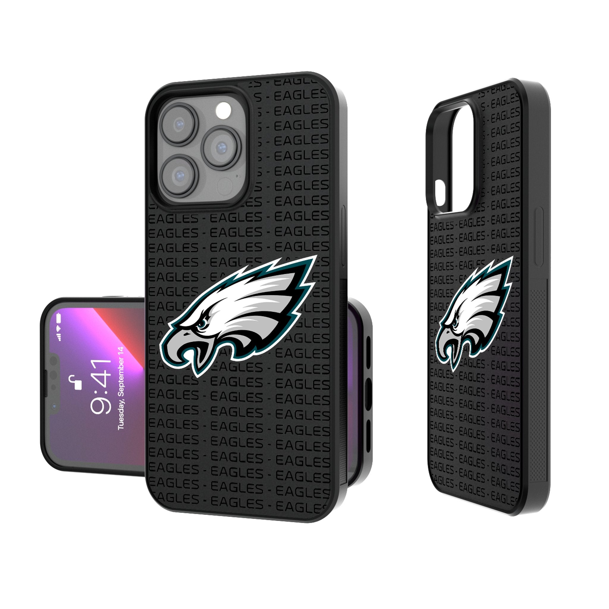 Philadelphia Eagles Text Backdrop Bump Phone Case 1