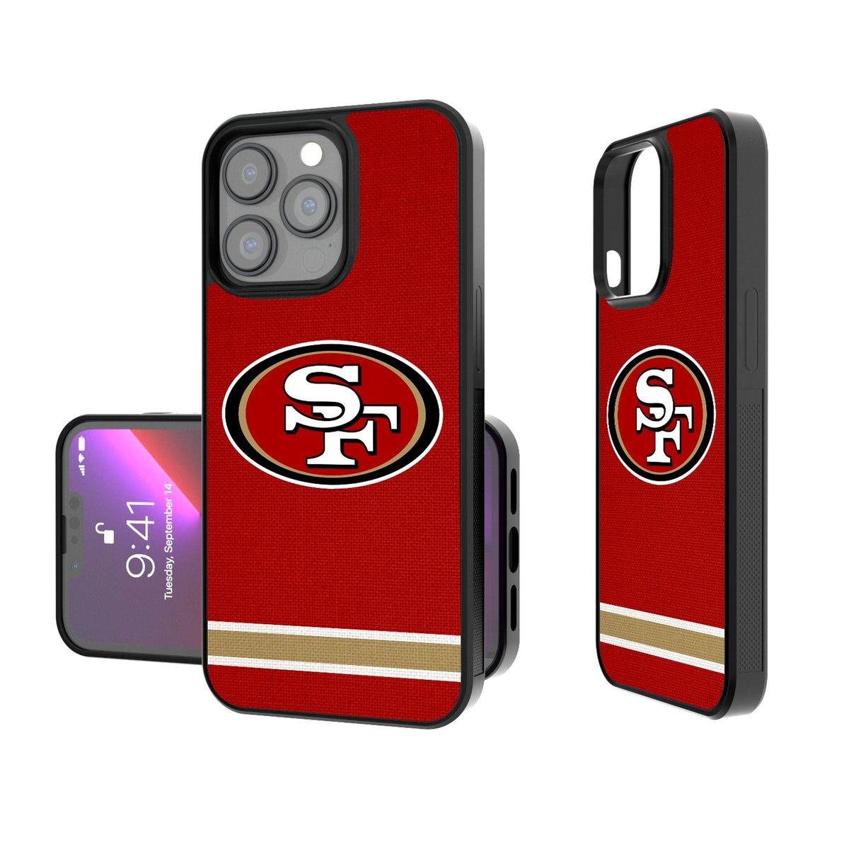 San Francisco 49ers Stripe Bump Phone Case 1