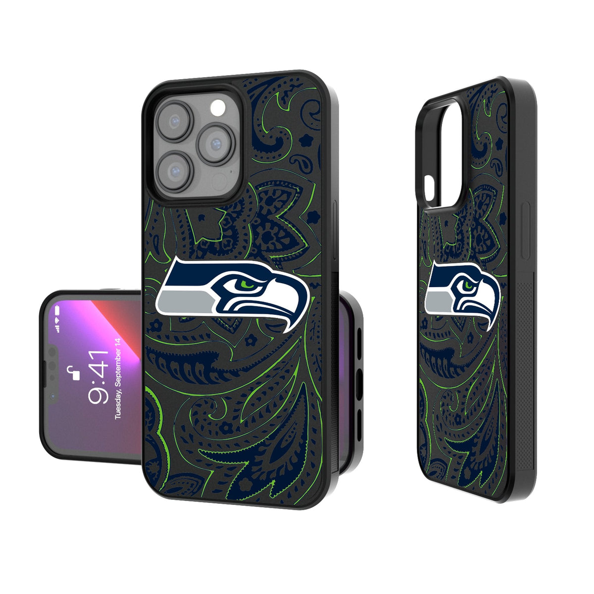 Seattle Seahawks Paisley Bump Phone Case 1