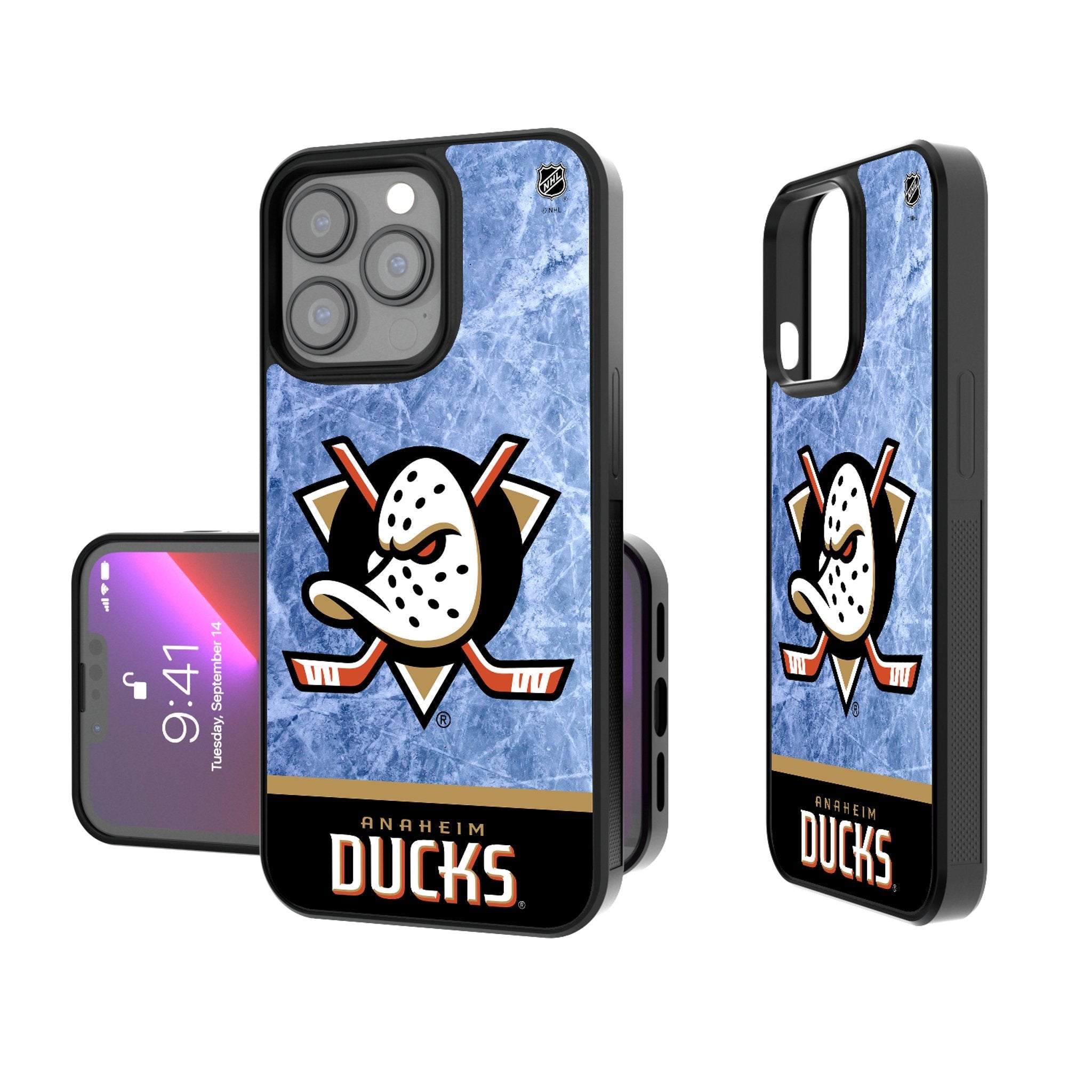 Anaheim Ducks Ice Wordmark Bump Phone Case