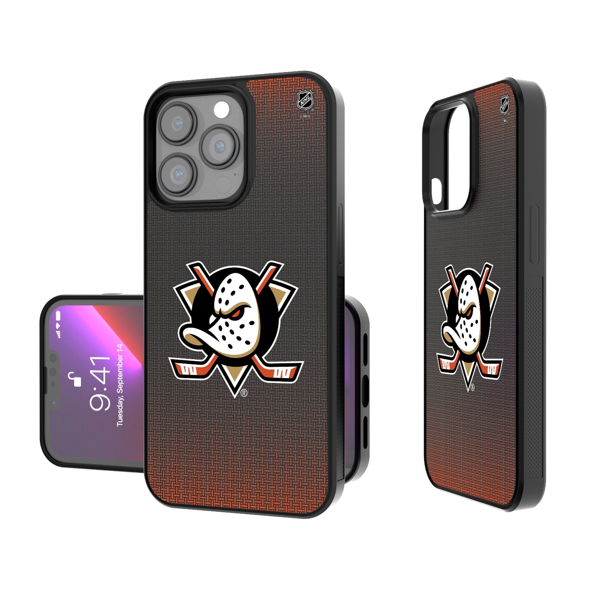 Anaheim Ducks Linen Bump Phone Case 1