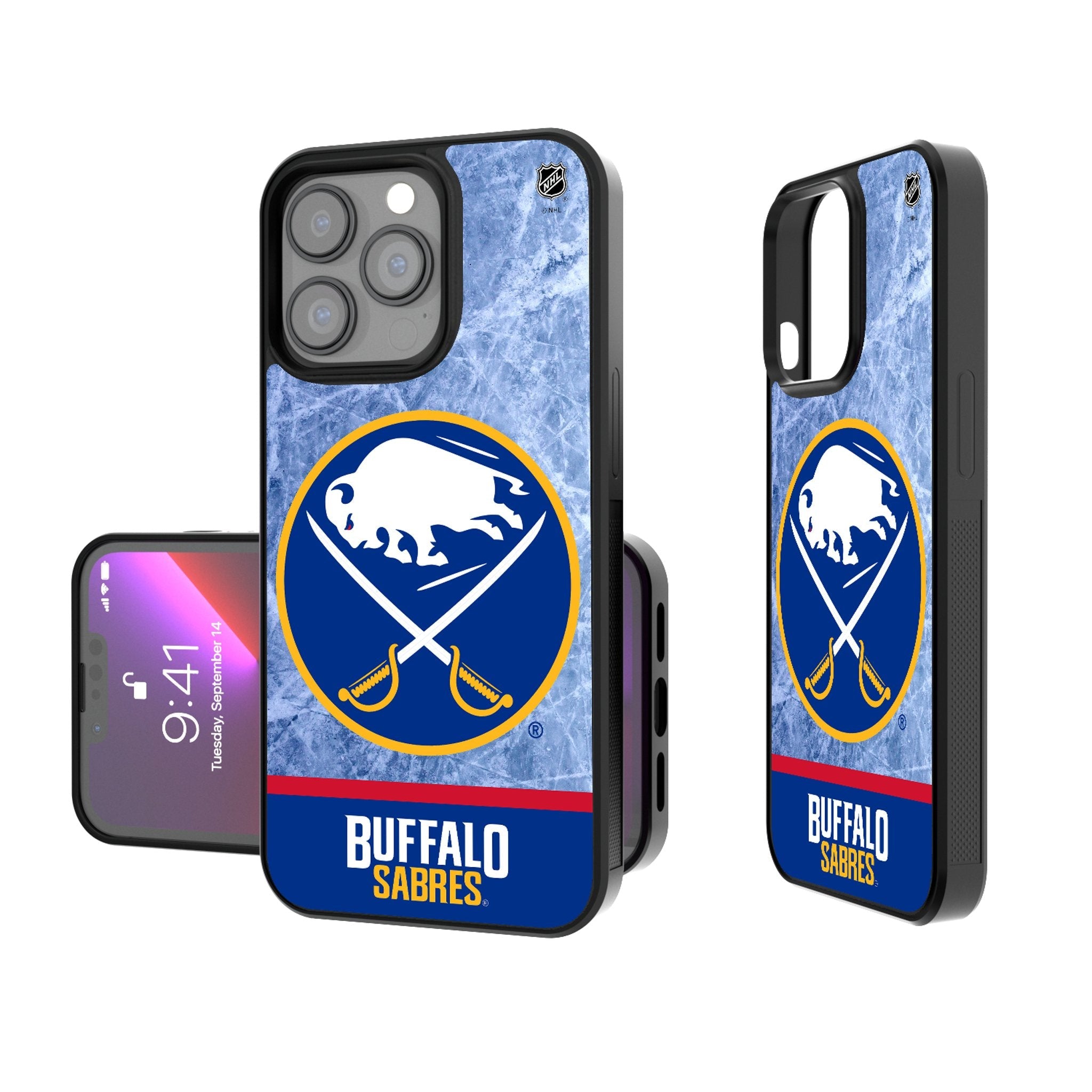 Buffalo Sabres Ice Wordmark Bump Phone Case