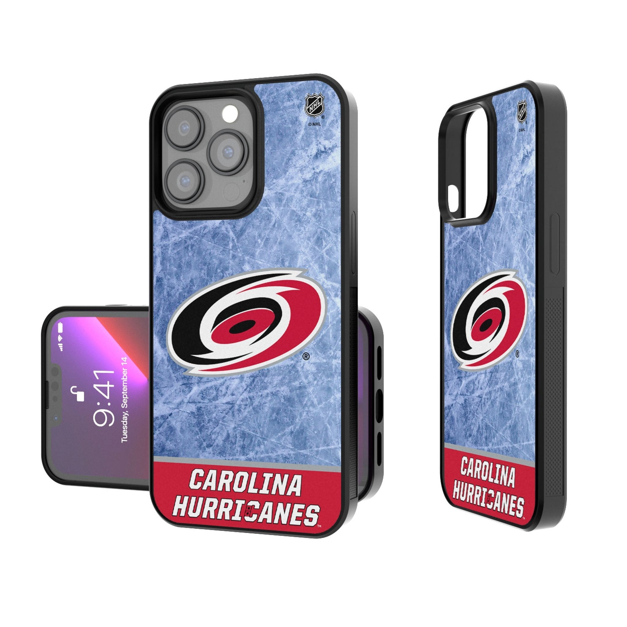 Carolina Hurricanes Ice Wordmark Bump Phone Case
