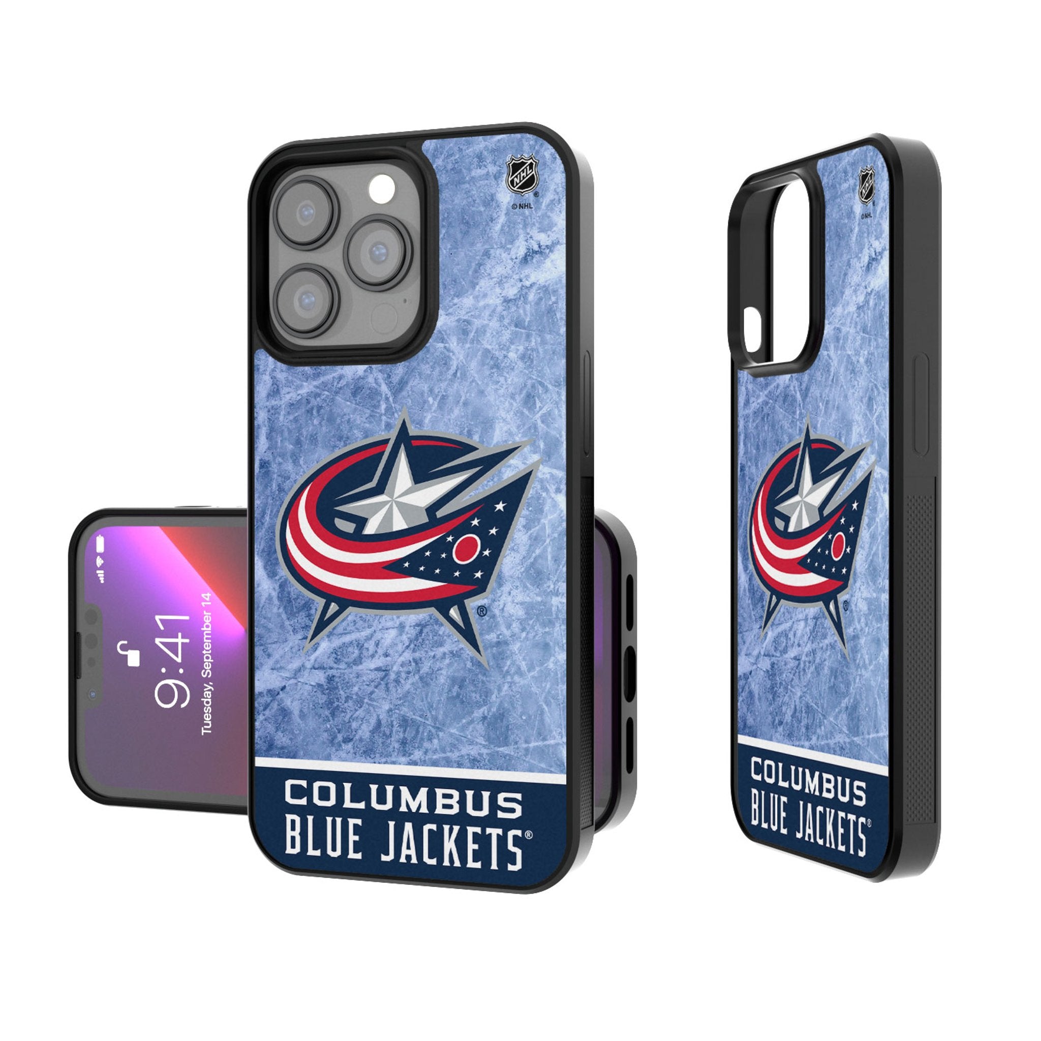 Columbus Blue Jackets Ice Wordmark Bump Phone Case