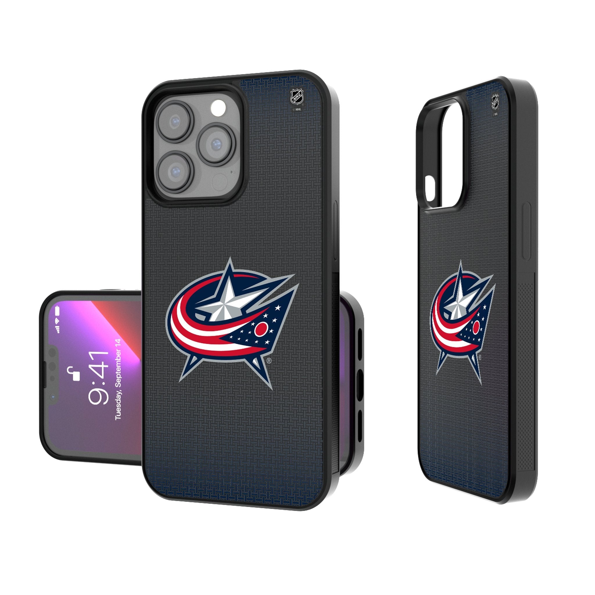 Columbus Blue Jackets Linen Bump Phone Case