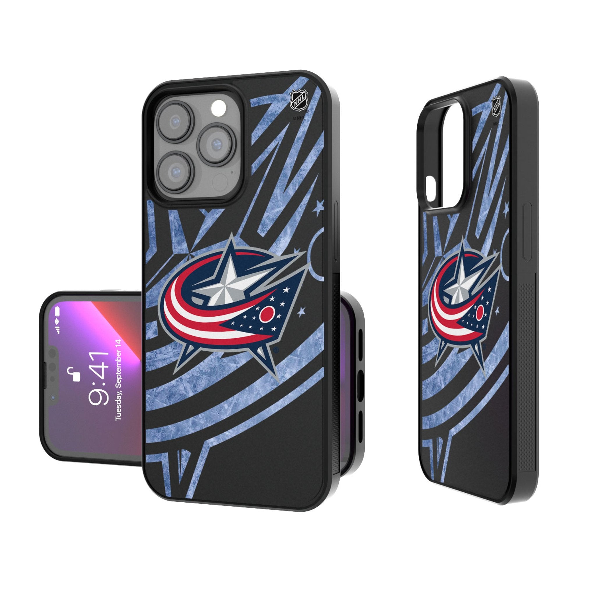 Columbus Blue Jackets Ice Tilt Bump Phone Case