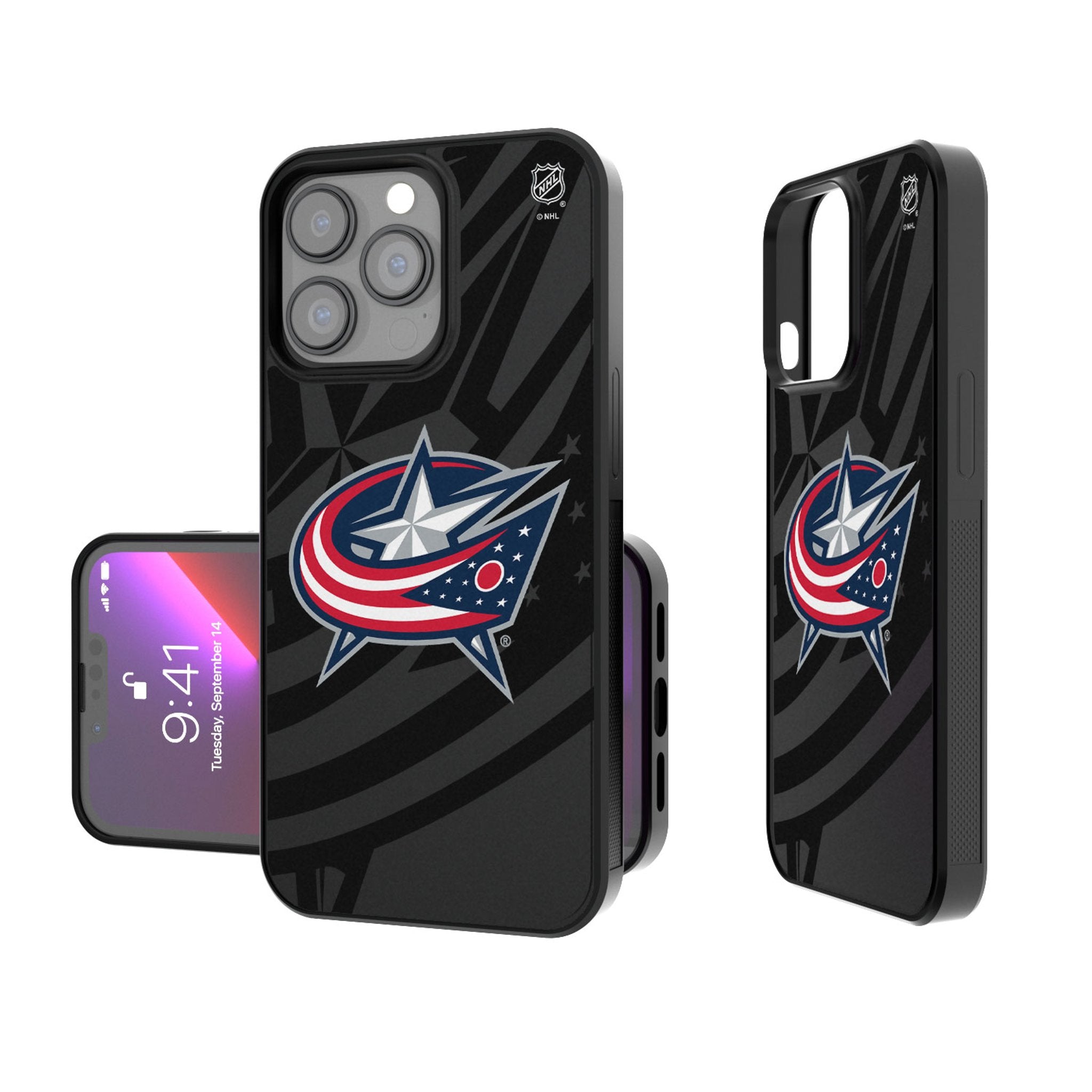 Columbus Blue Jackets Monocolor Tilt Bump Phone Case