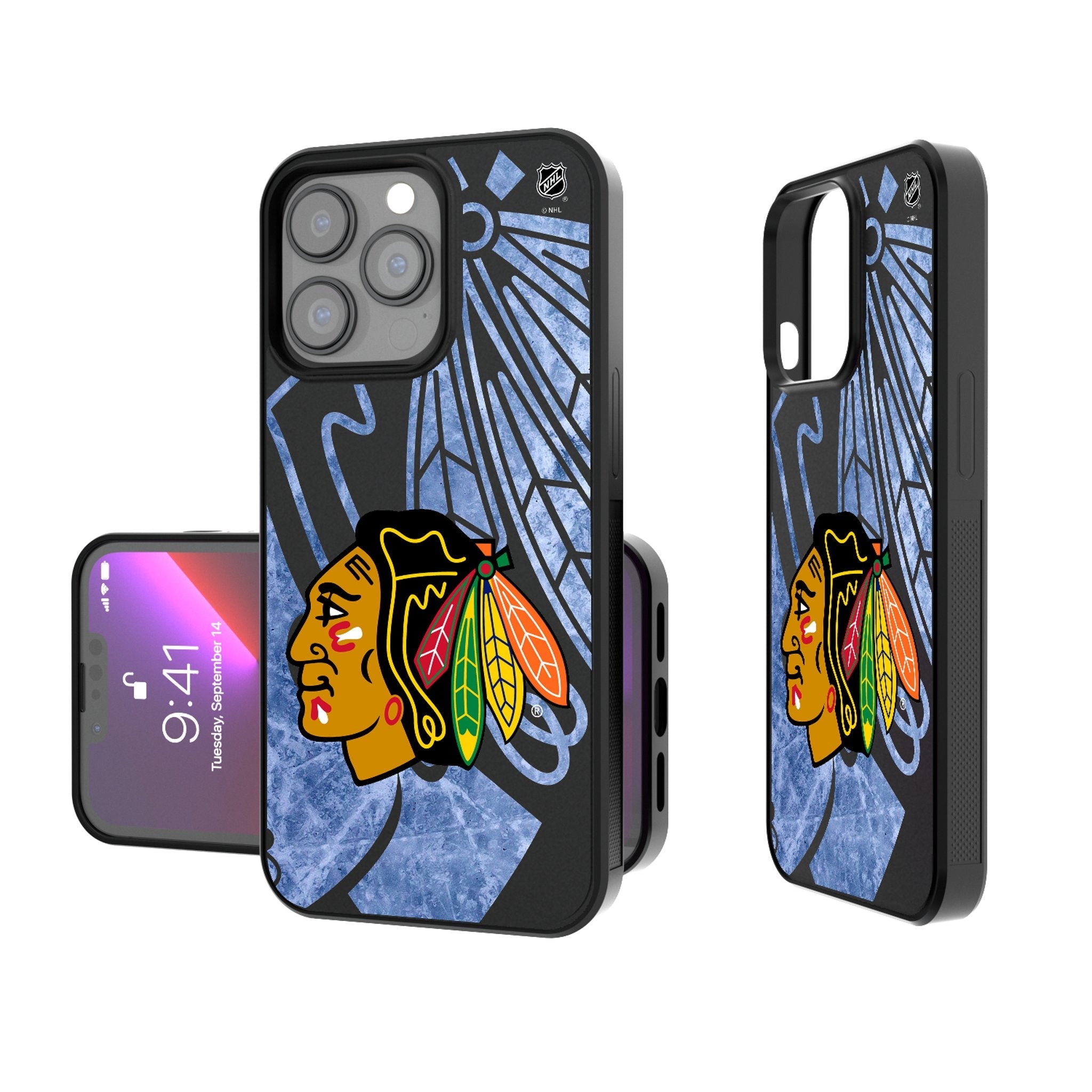 Chicago Blackhawks Ice Tilt Bump Phone Case