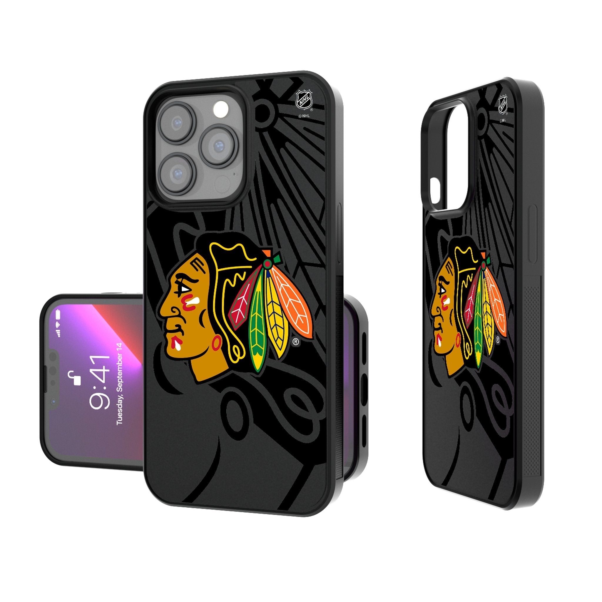 Chicago Blackhawks Monocolor Tilt Bump Phone Case