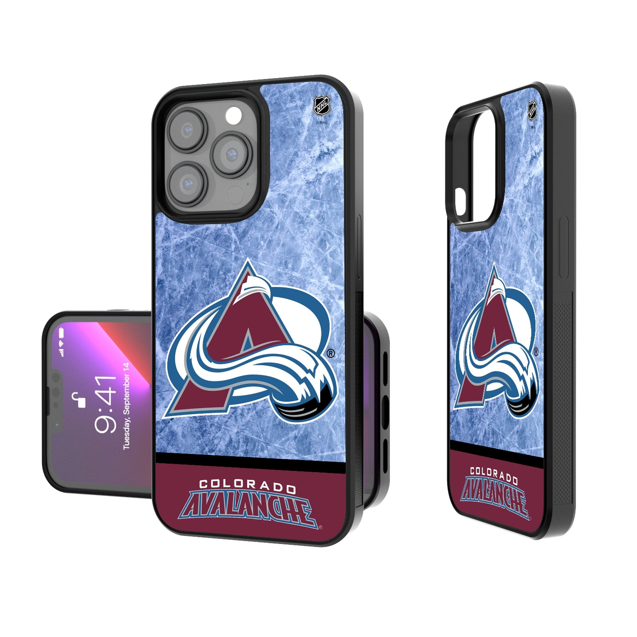 Colorado Avalanche Ice Wordmark Bump Phone Case