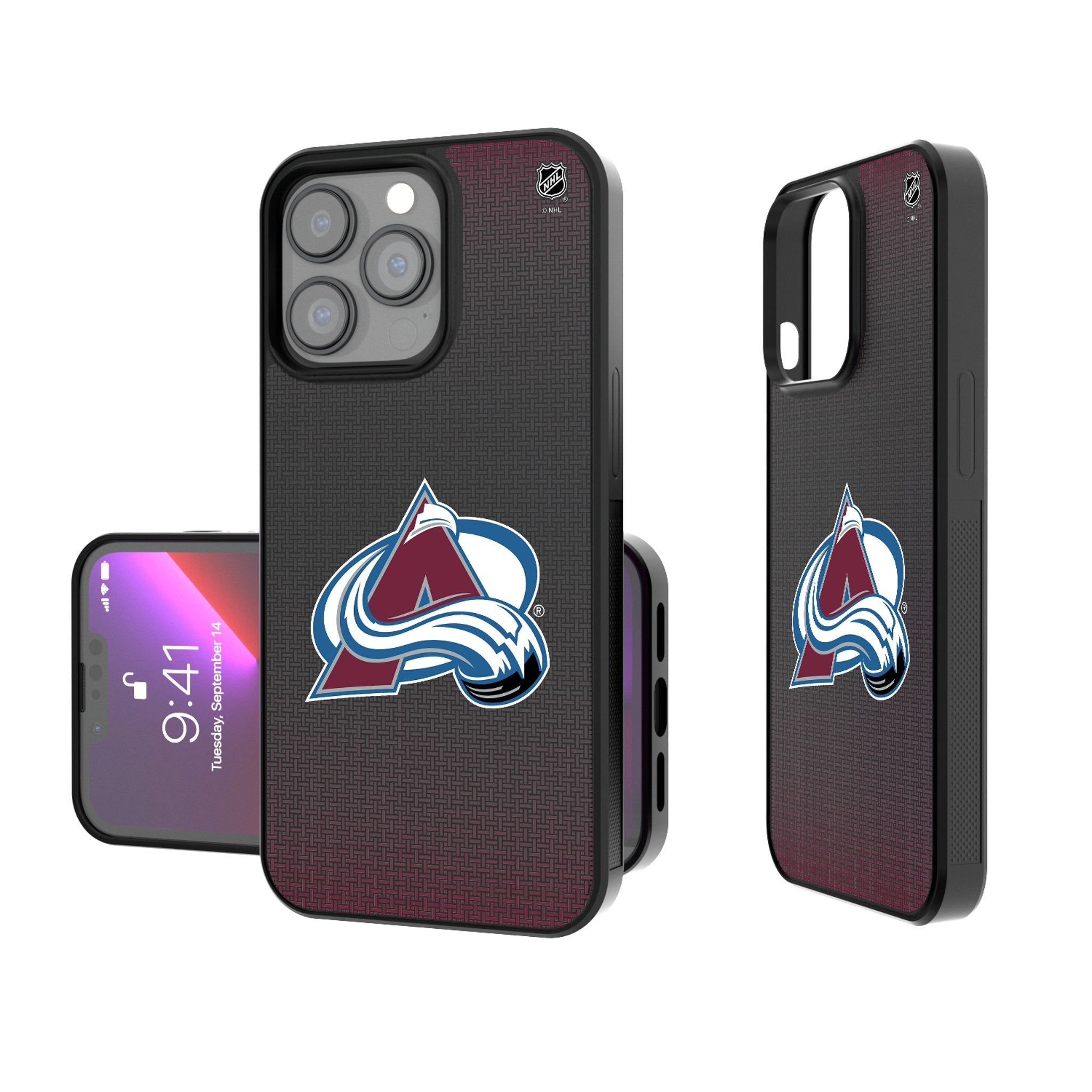 Colorado Avalanche Linen Bump Phone Case