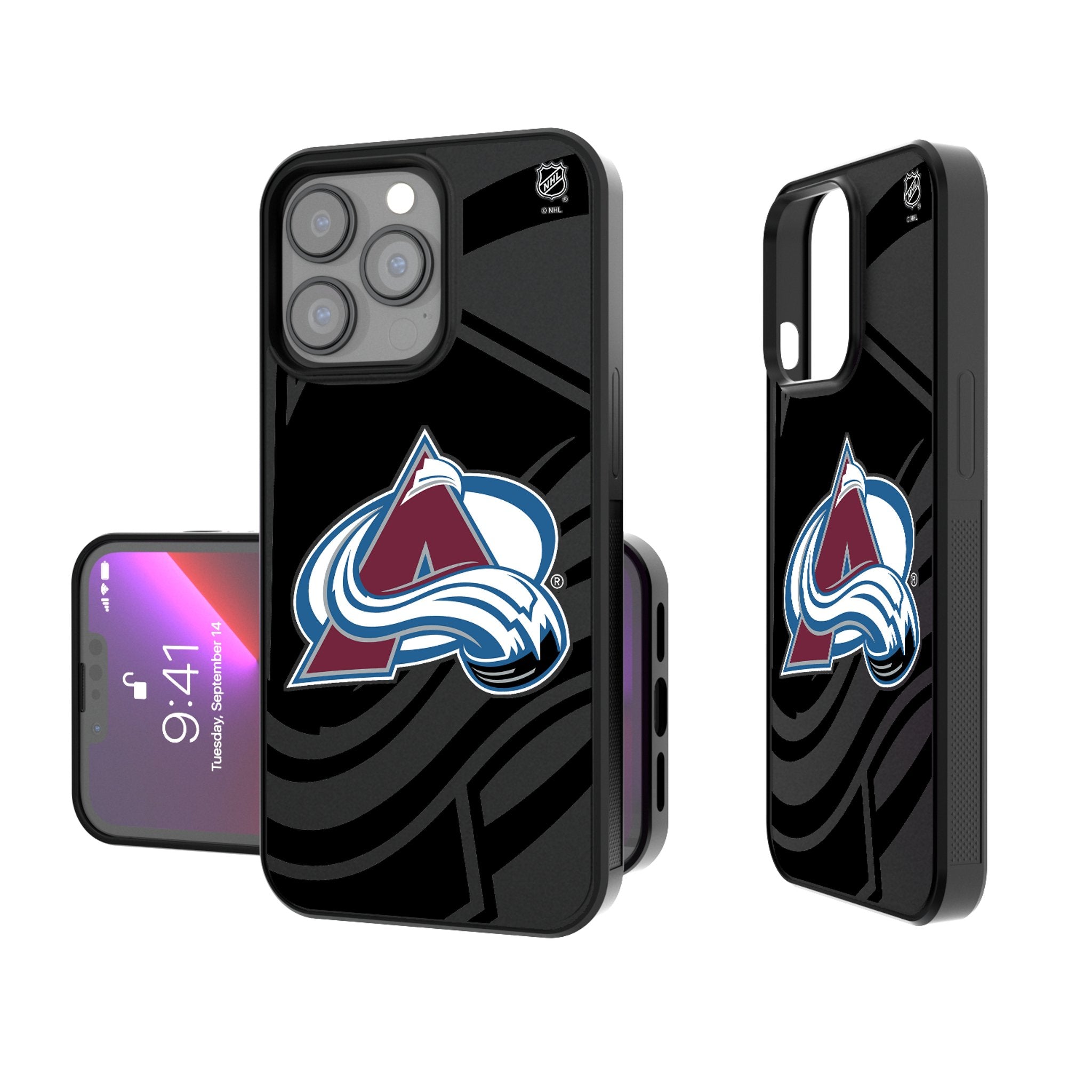 Colorado Avalanche Monocolor Tilt Bump Phone Case