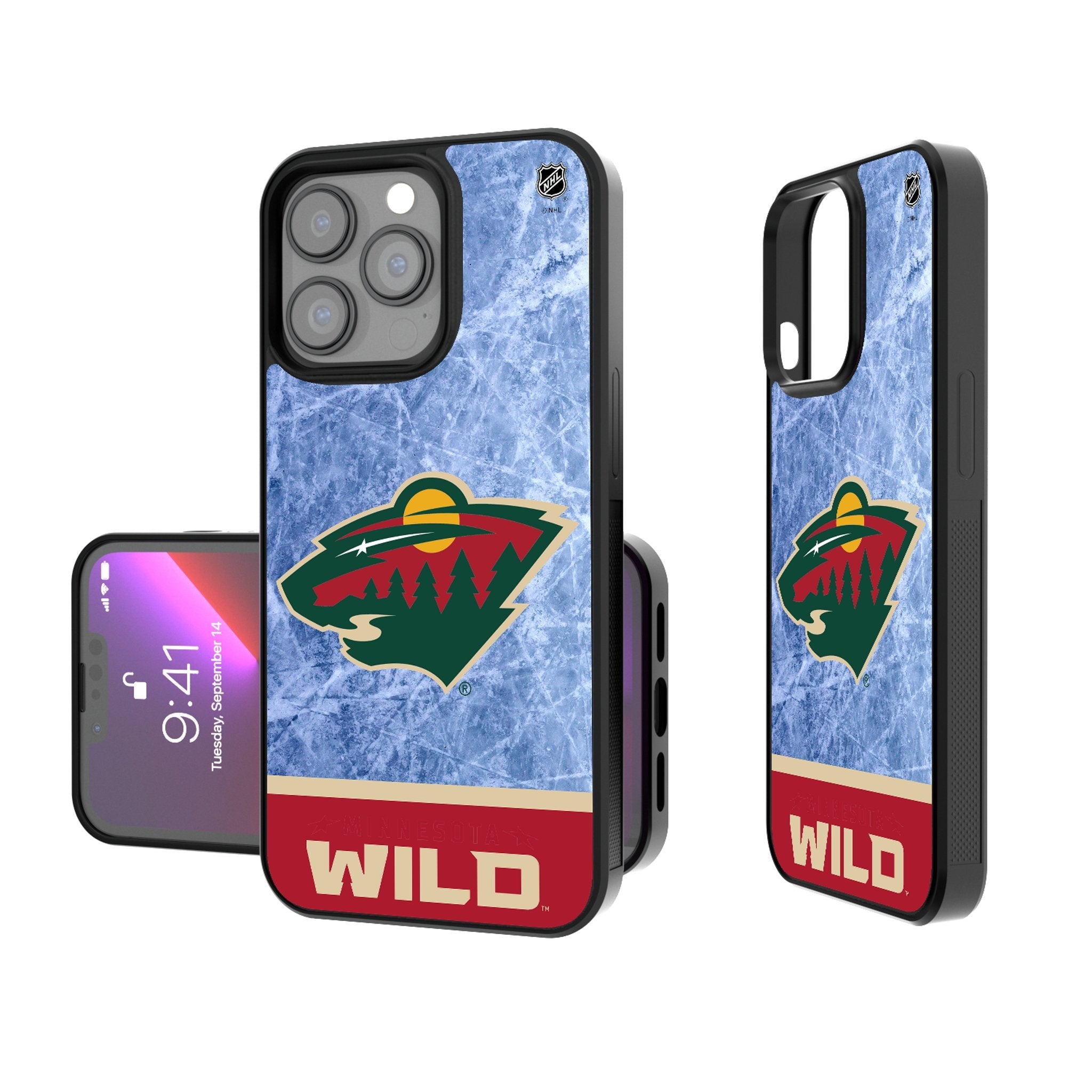 Minnesota Wild Ice Wordmark Bump Phone Case