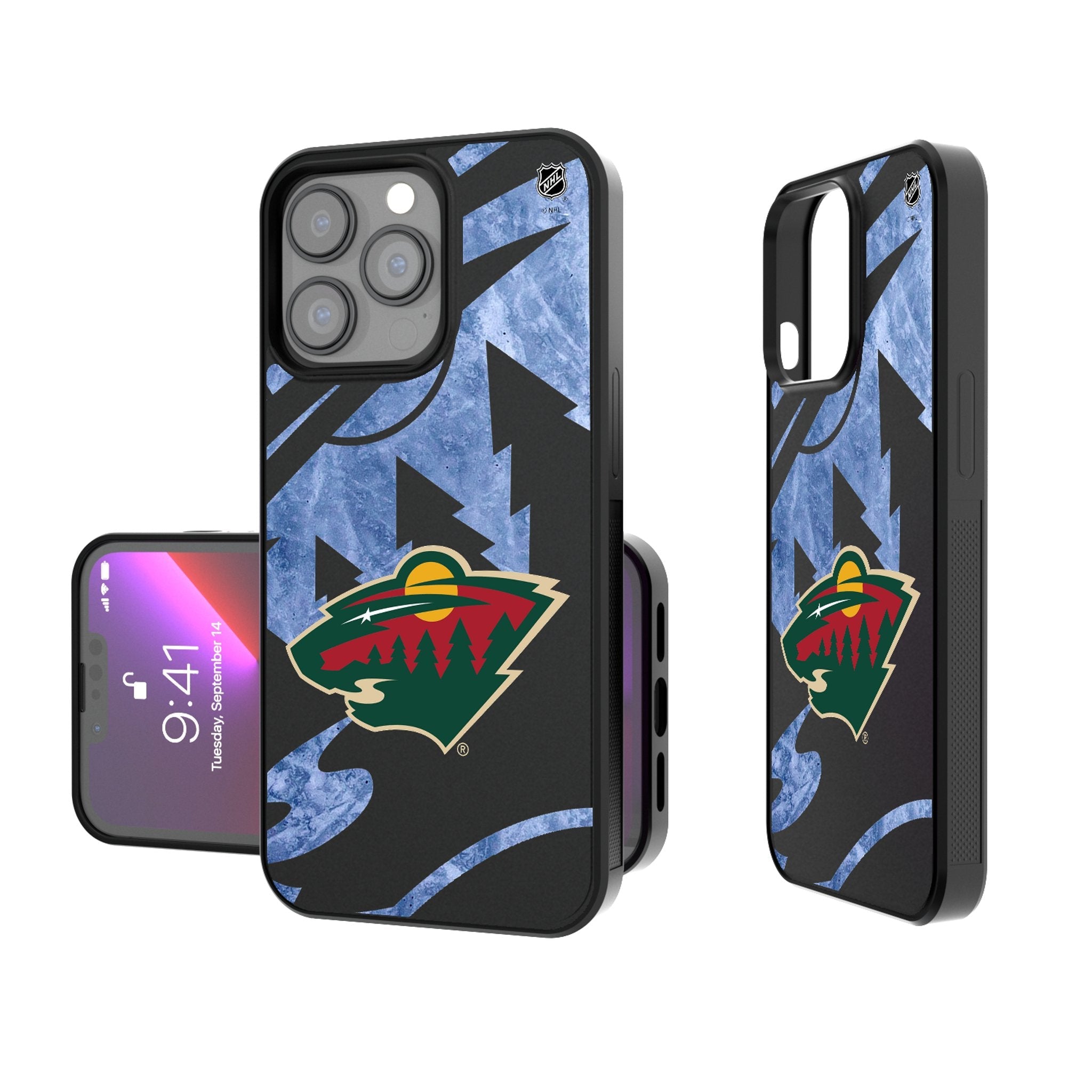 Minnesota Wild Ice Tilt Bump Phone Case