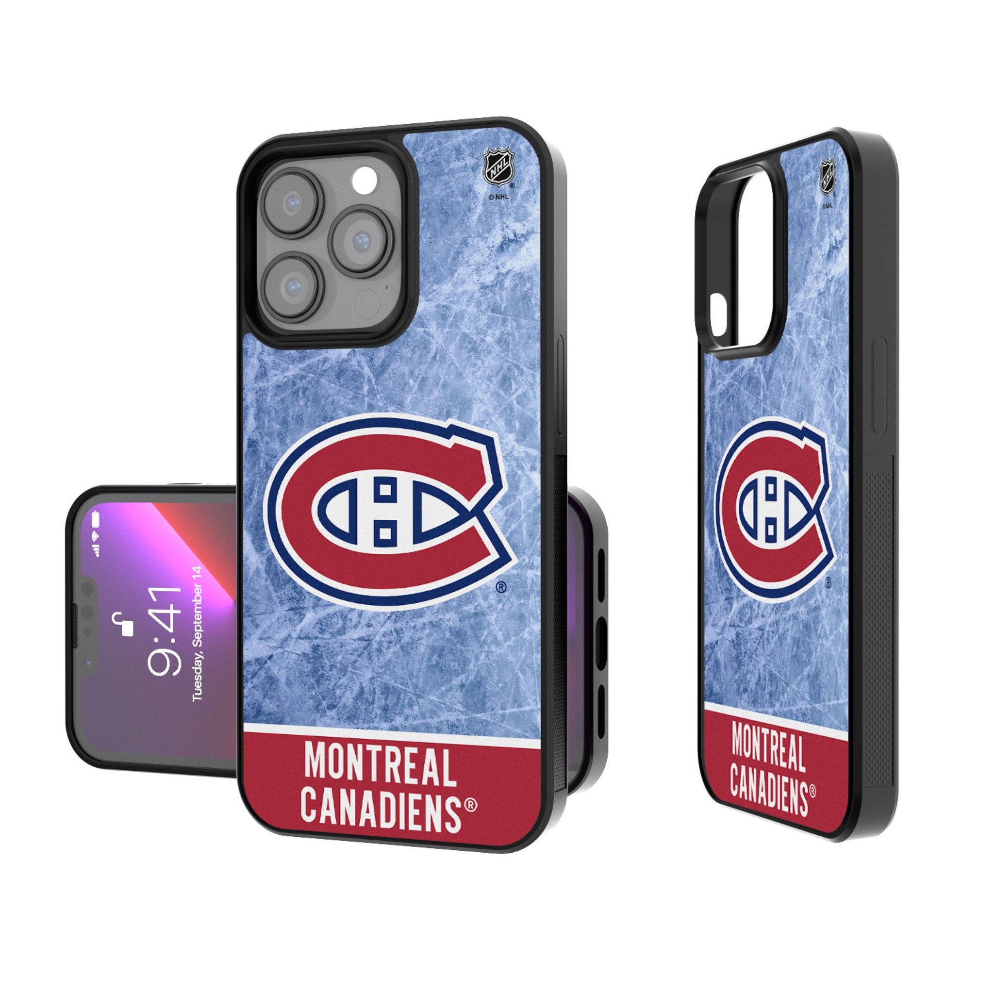 Montreal Canadiens Ice Wordmark Bump Phone Case