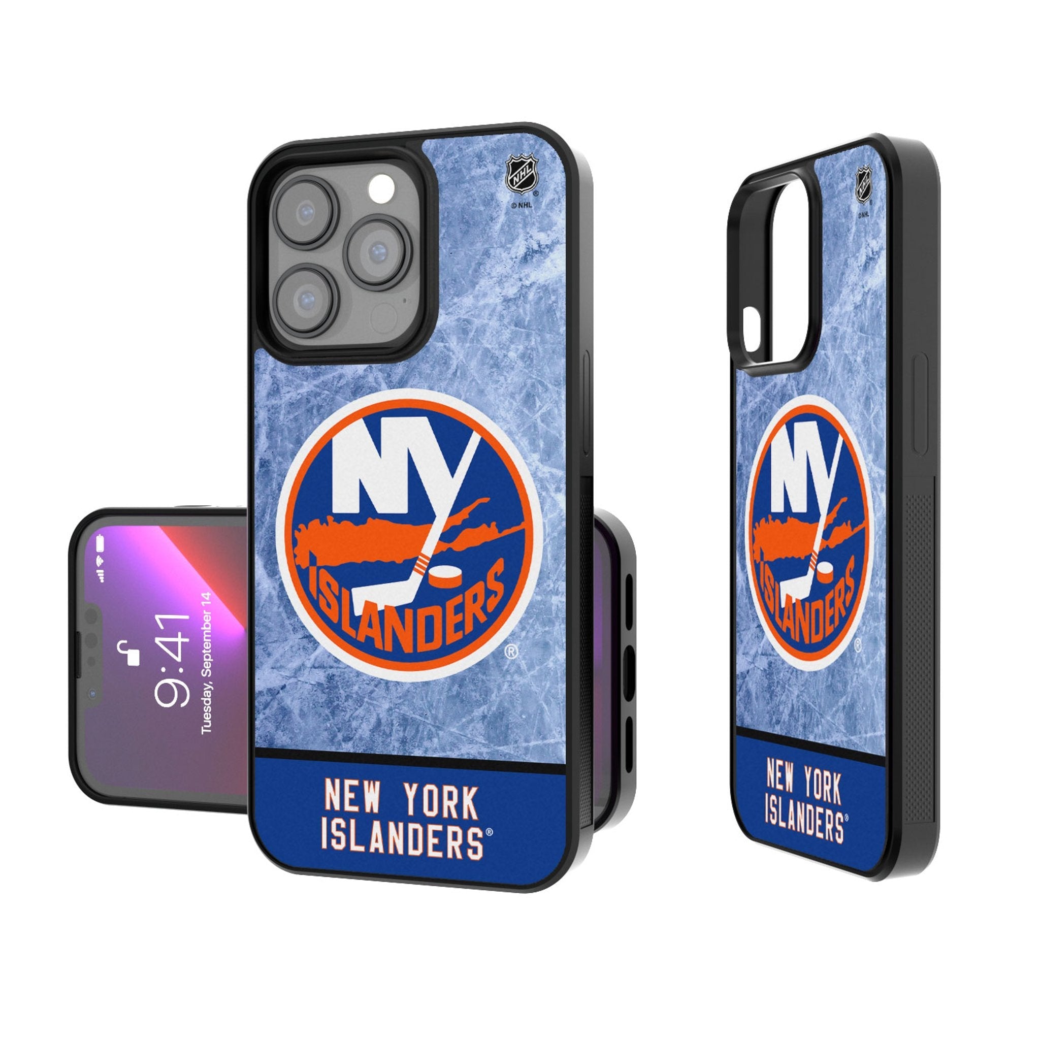 New York Islanders Ice Wordmark Bump Phone Case