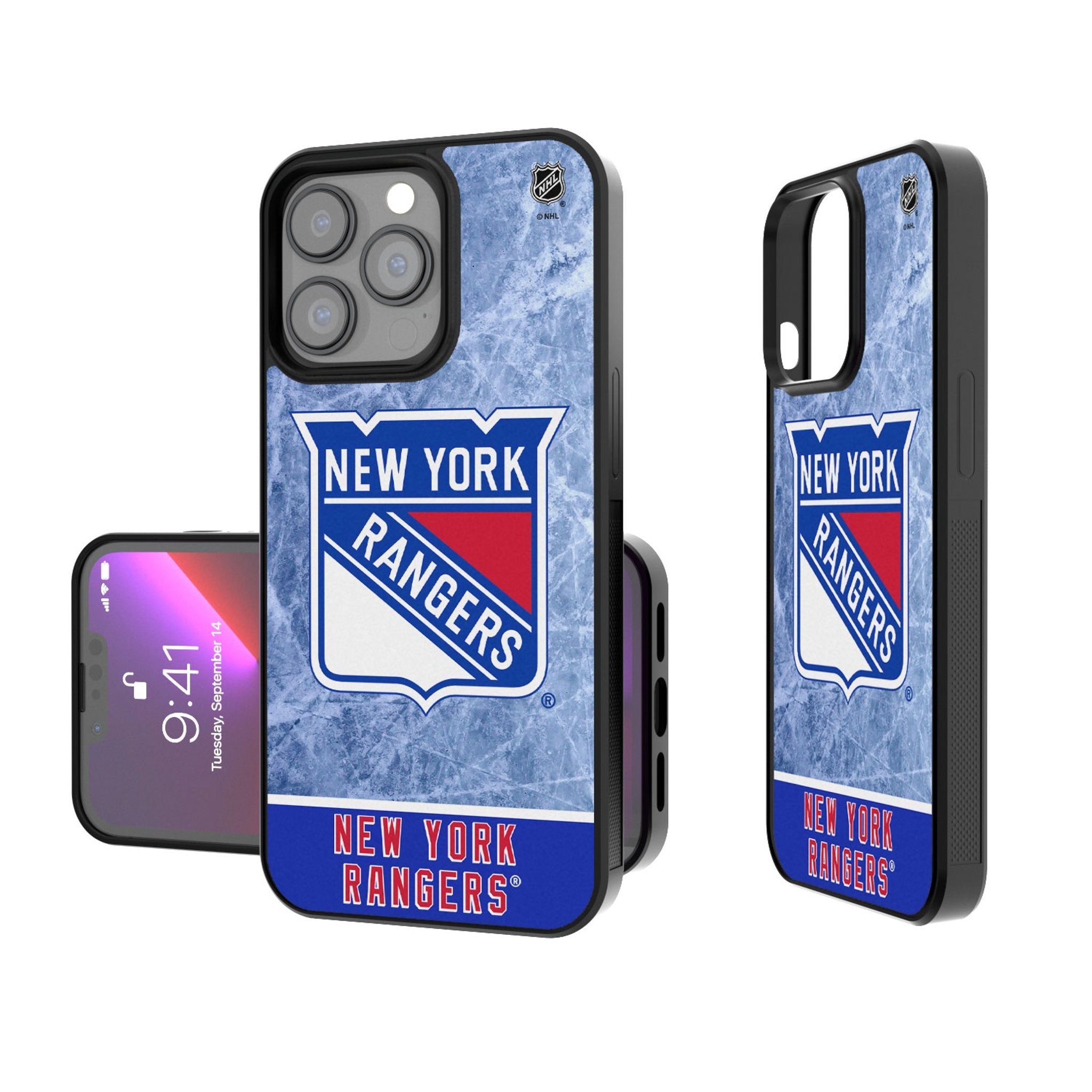 New York Rangers Ice Wordmark Bump Phone Case