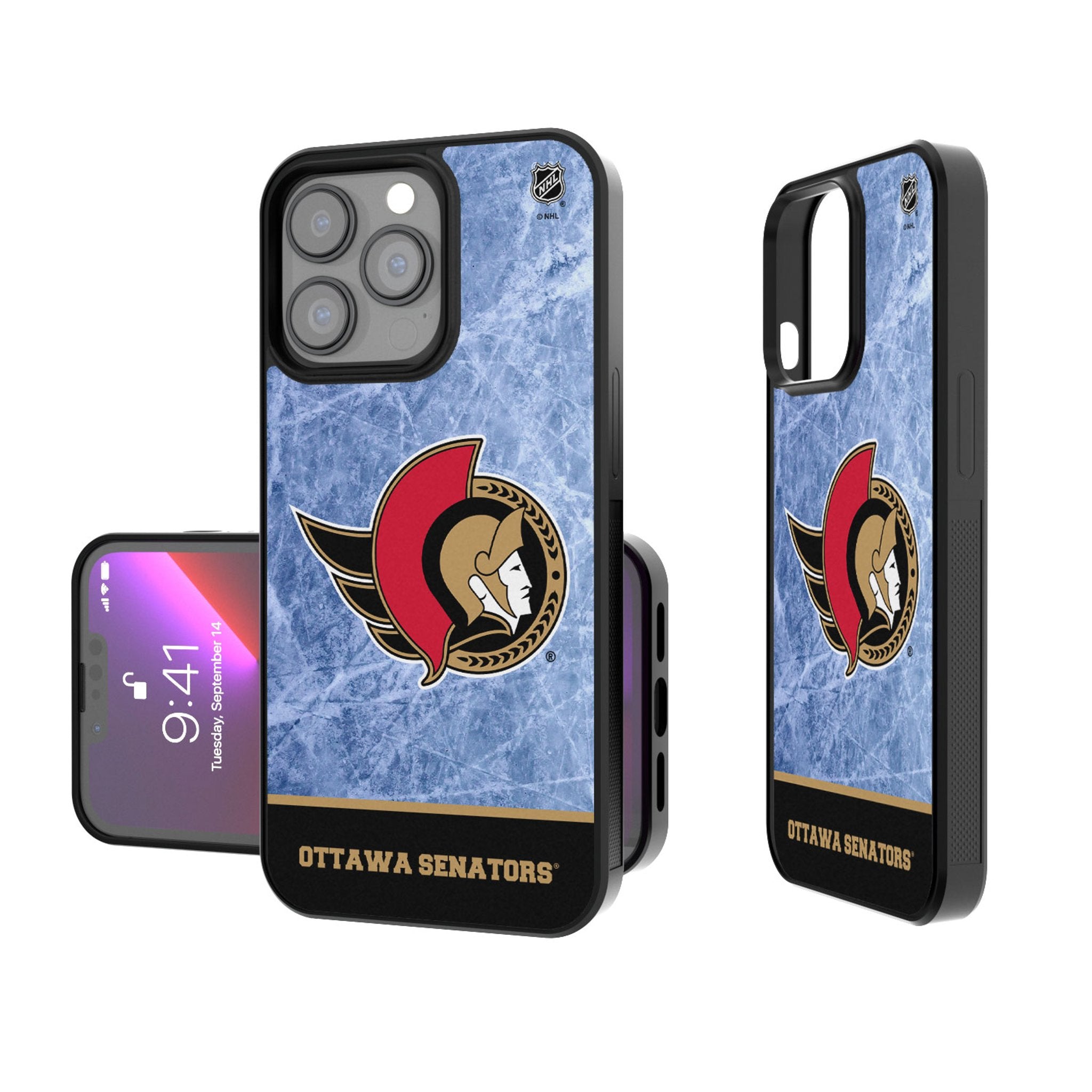 Ottawa Senators Ice Wordmark Bump Phone Case