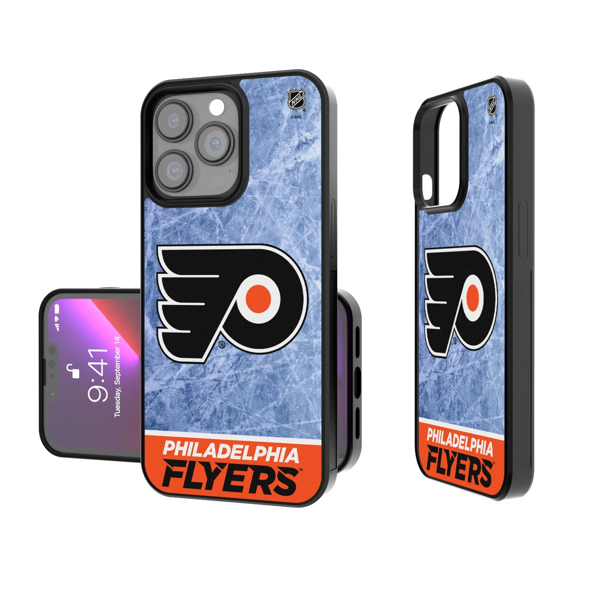 Philadelphia Flyers Ice Wordmark Bump Phone Case