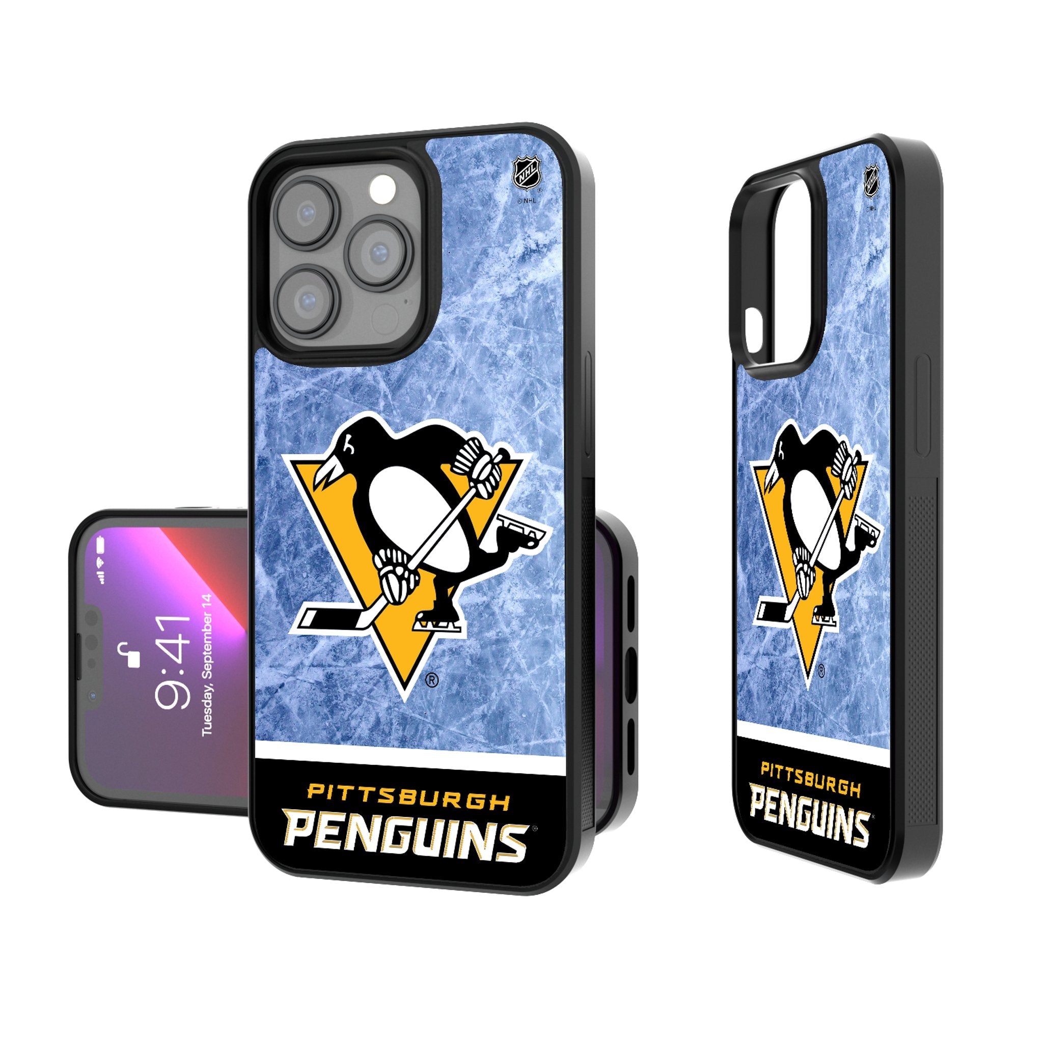 Pittsburgh Penguins Ice Wordmark Bump Phone Case