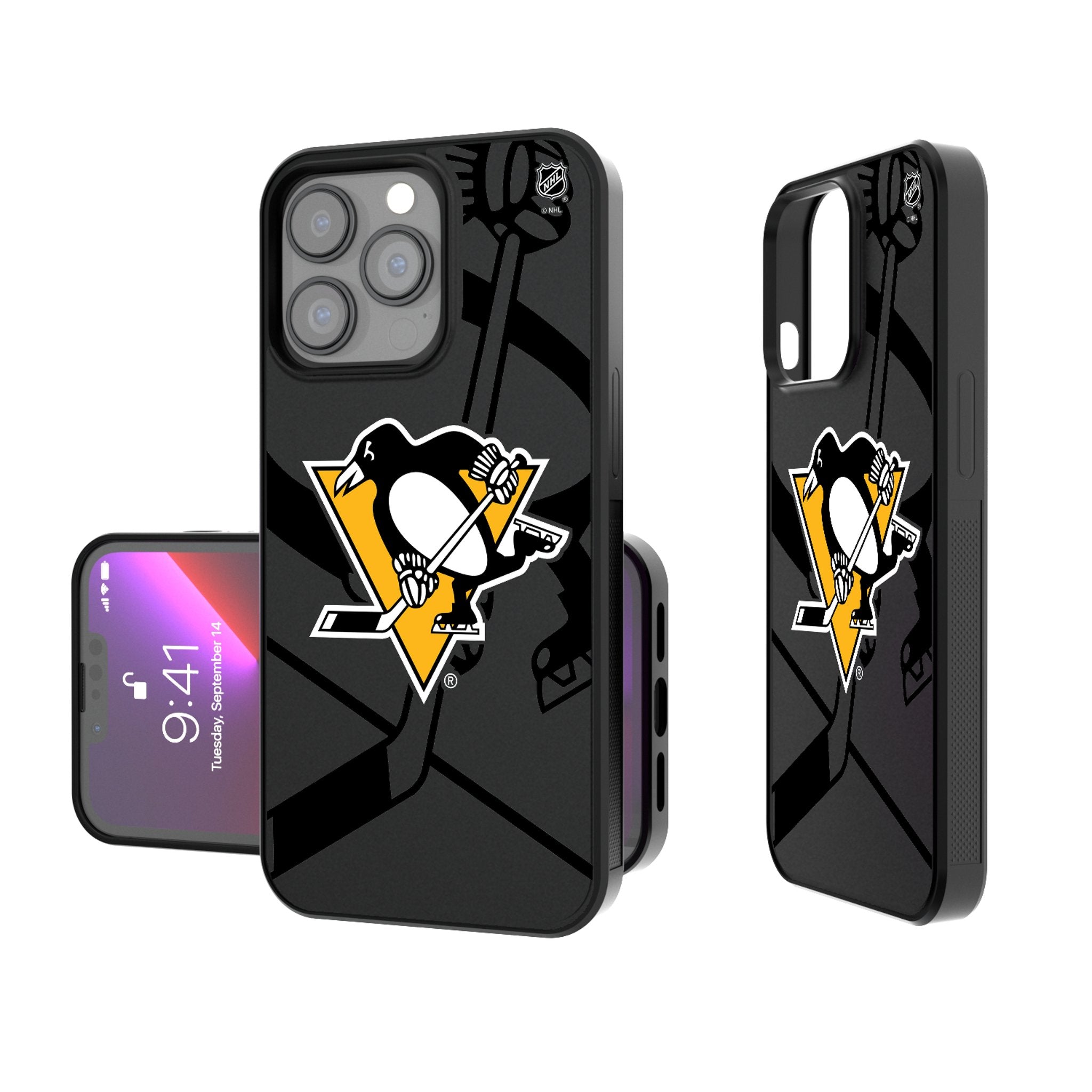 Pittsburgh Penguins Monocolor Tilt Bump Phone Case