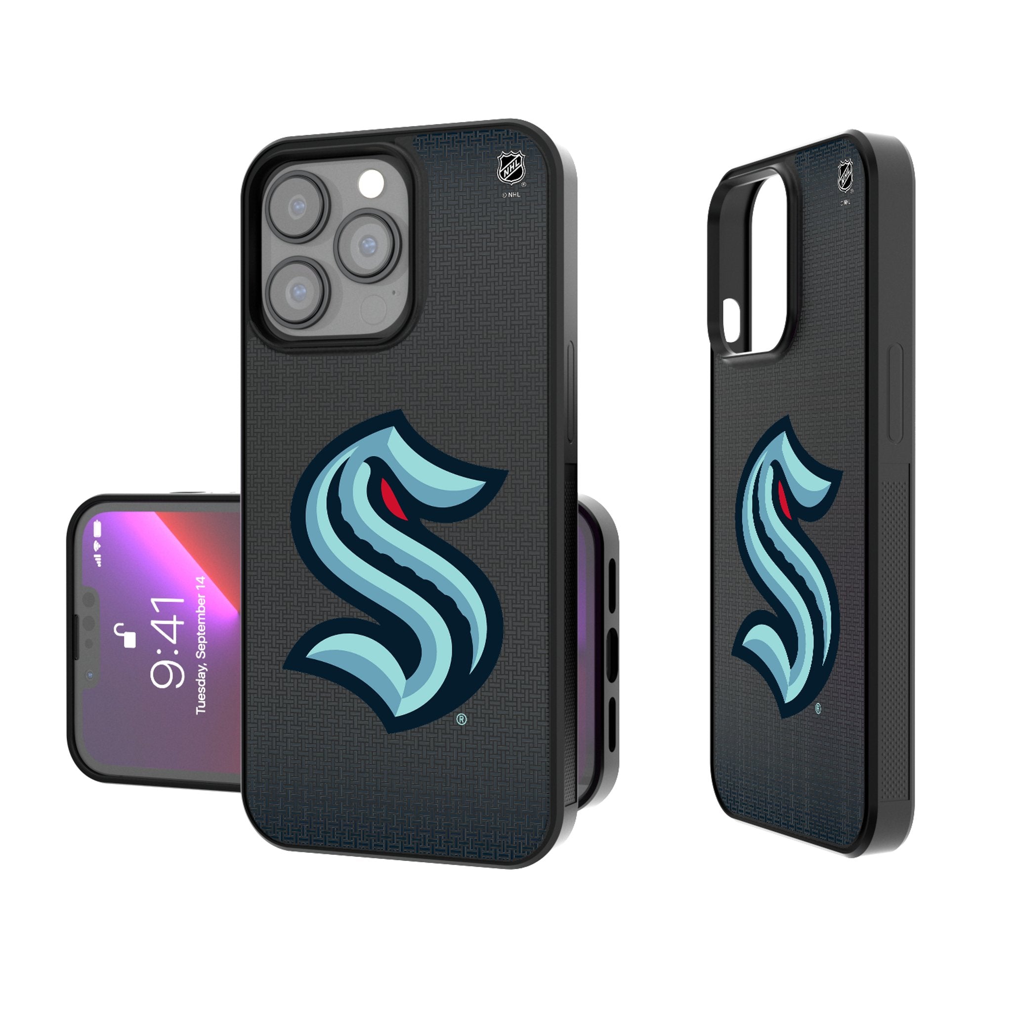 Seattle Kraken Linen Bump Phone Case