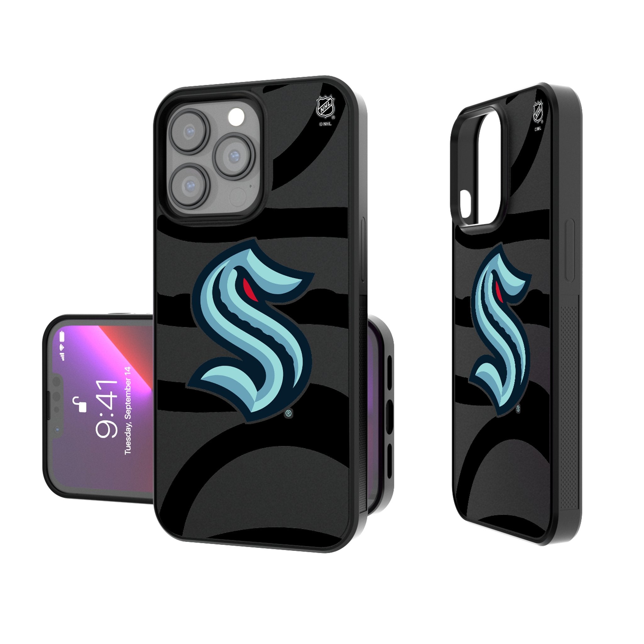 Seattle Kraken Monocolor Tilt Bump Phone Case