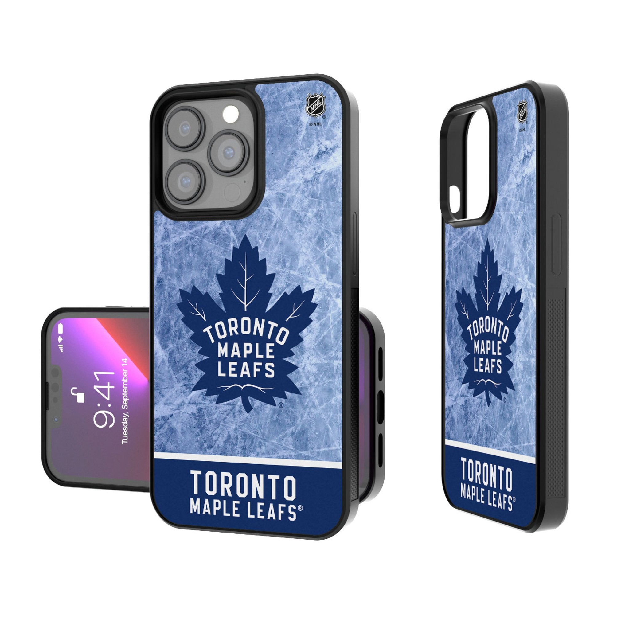 Toronto Maple Leafs Ice Wordmark Bump Phone Case