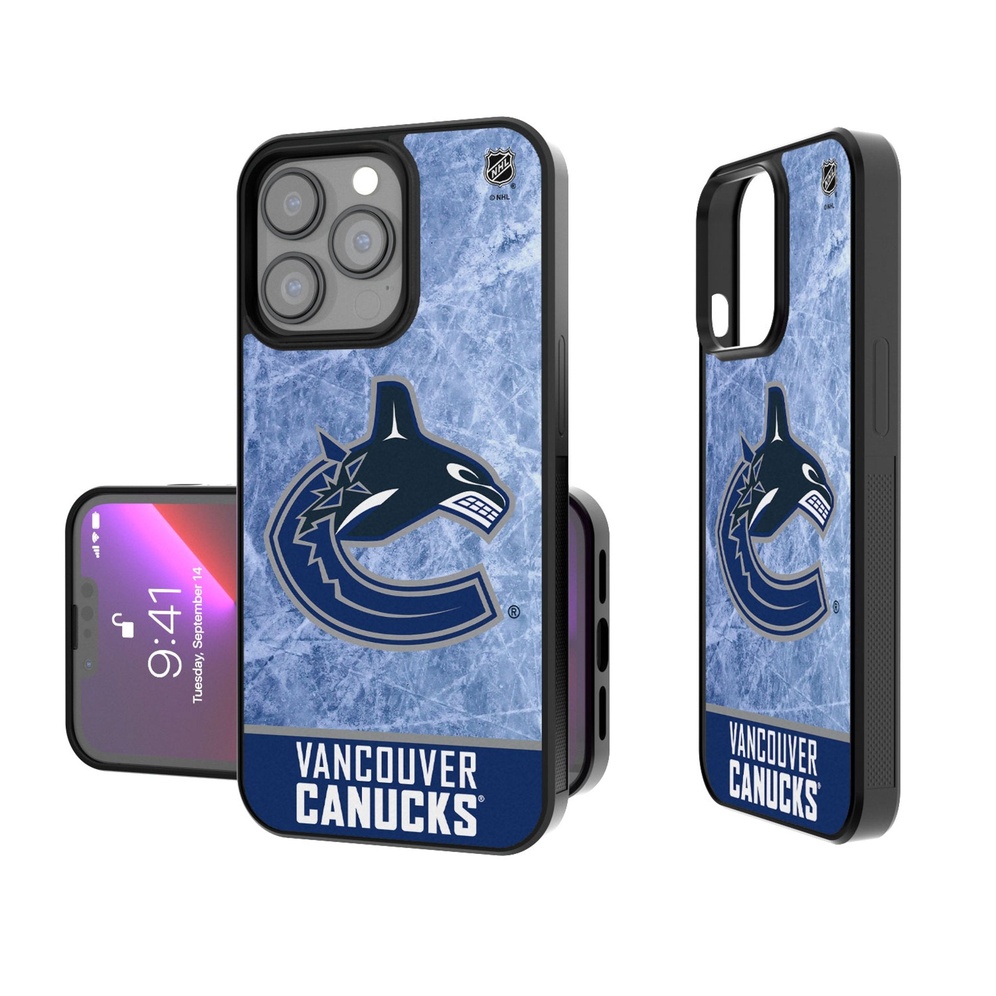 Vancouver Canucks Ice Wordmark Bump Phone Case
