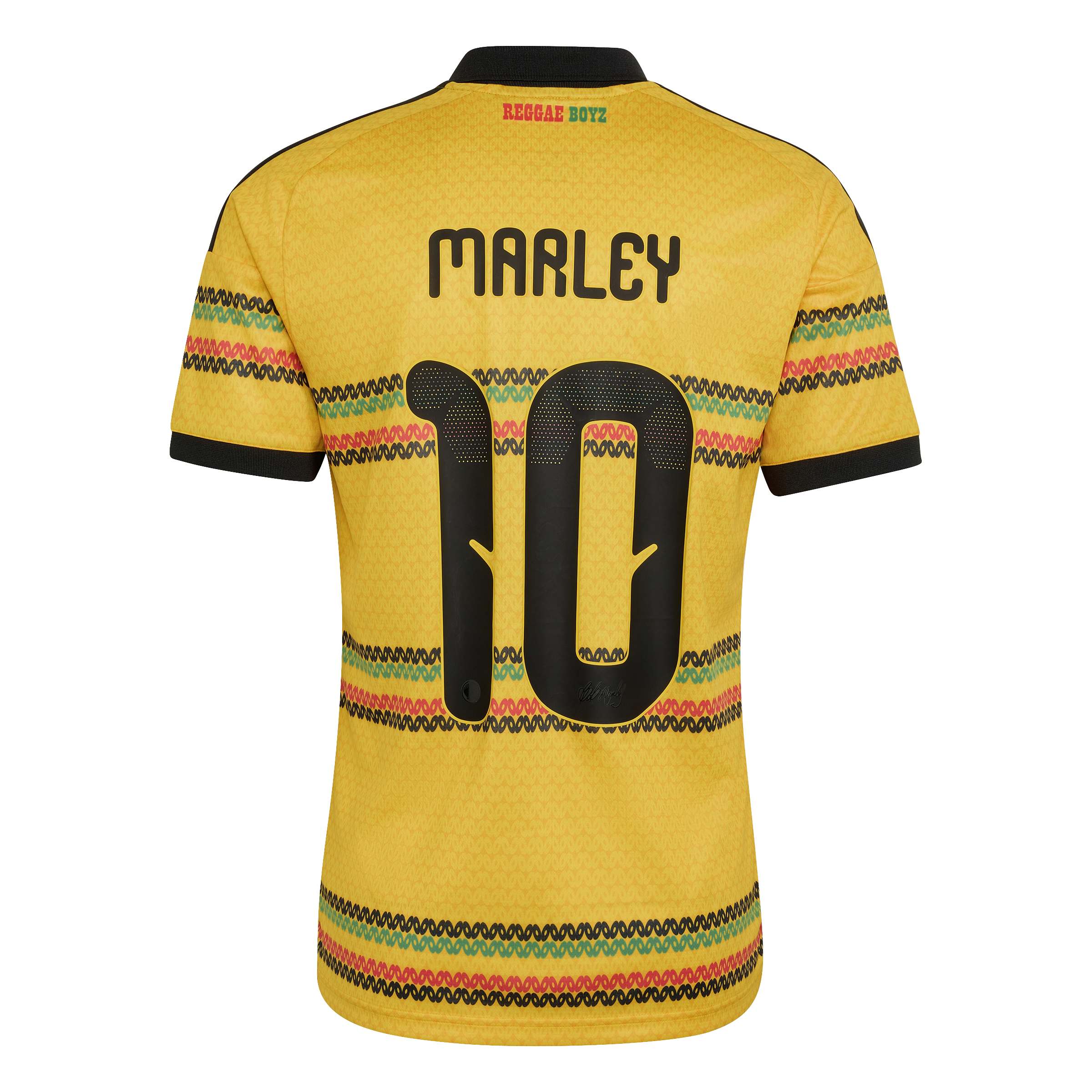 Adidas Mens Jamaica 26 x Bob Marley Home Jersey - Gold 6