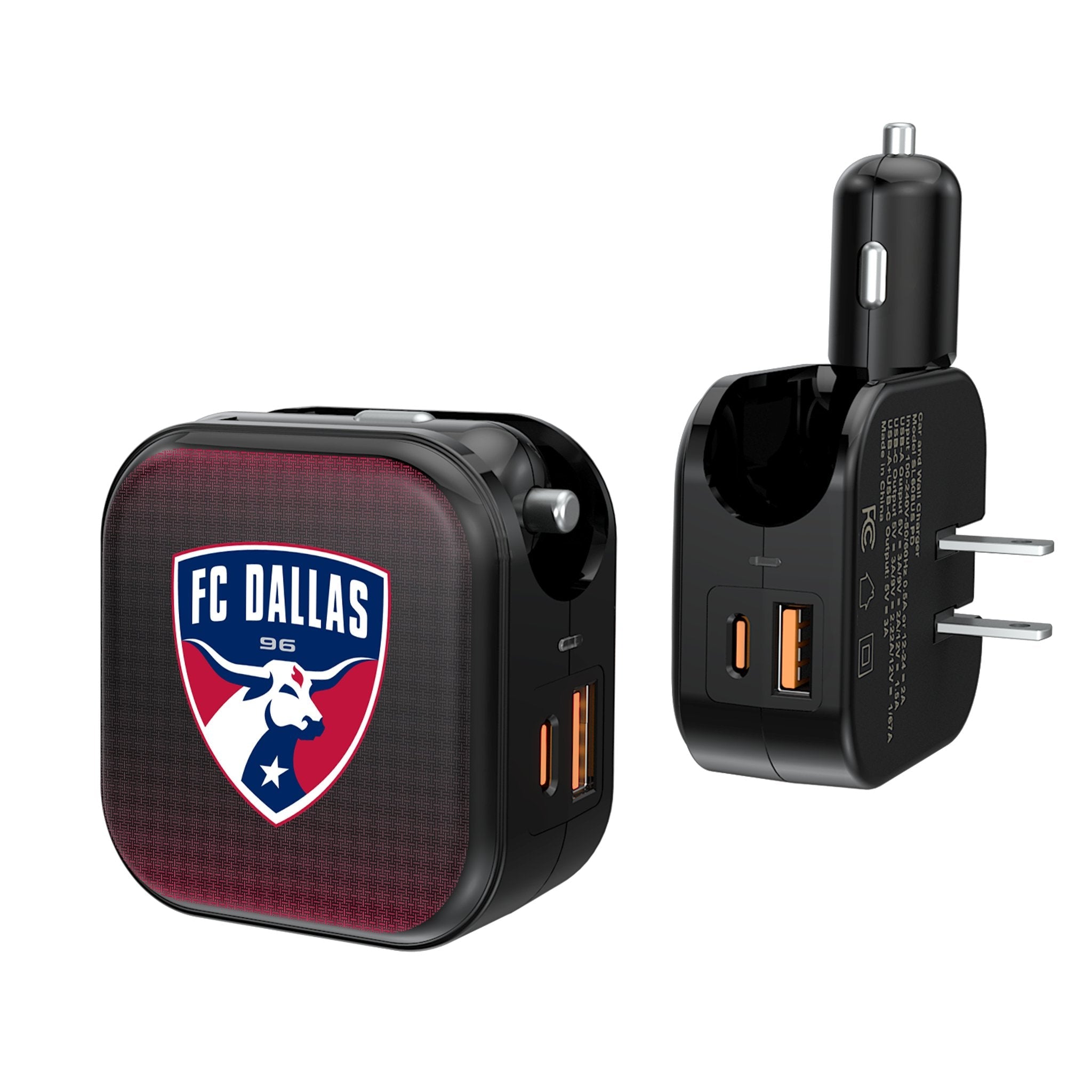 FC Dallas  Linen 2 in 1 USB A/C Charger 1