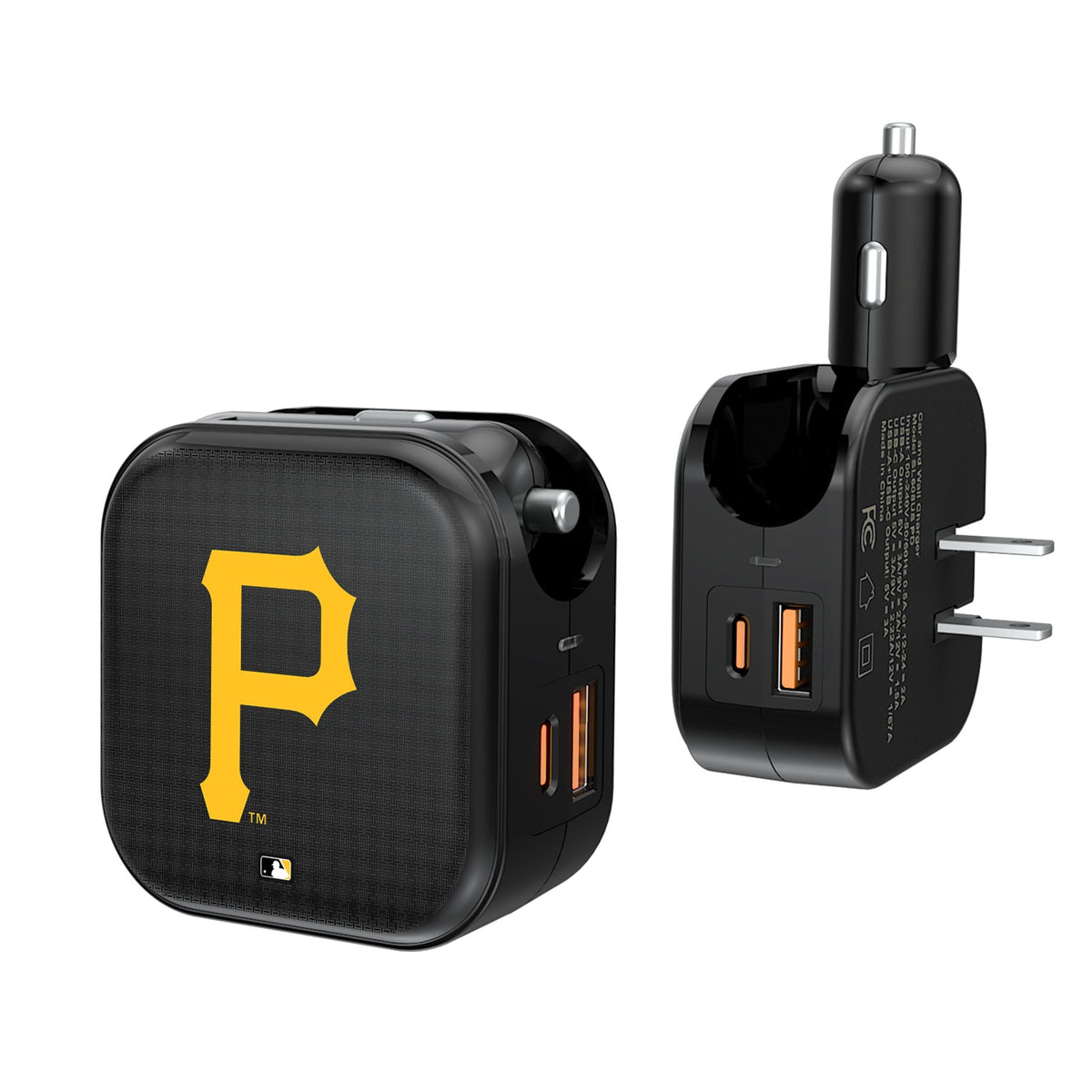 Pittsburgh Pirates Linen 2 in 1 USB A/C Charger 1