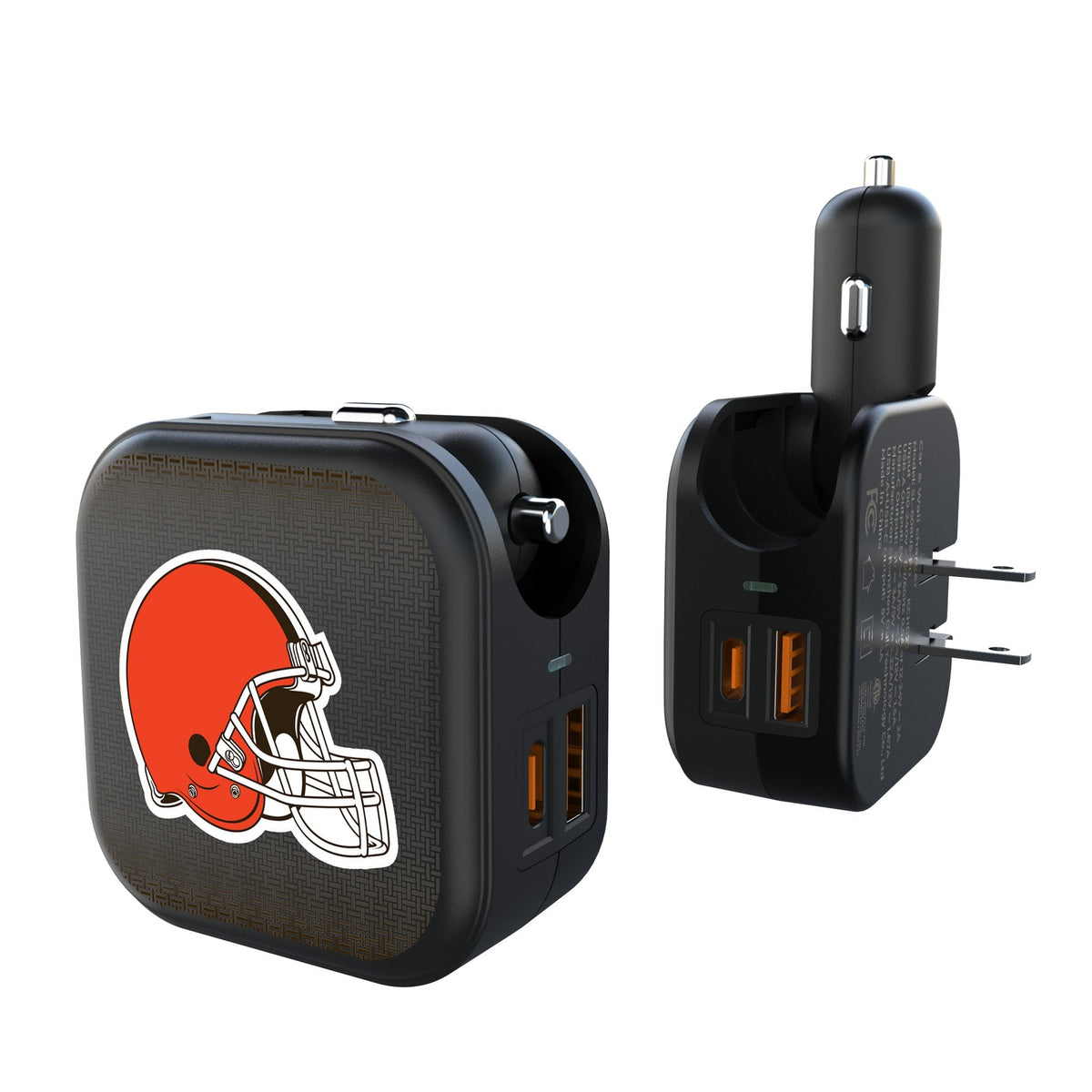 Cleveland Browns Linen 2 in 1 USB A/C Charger 1