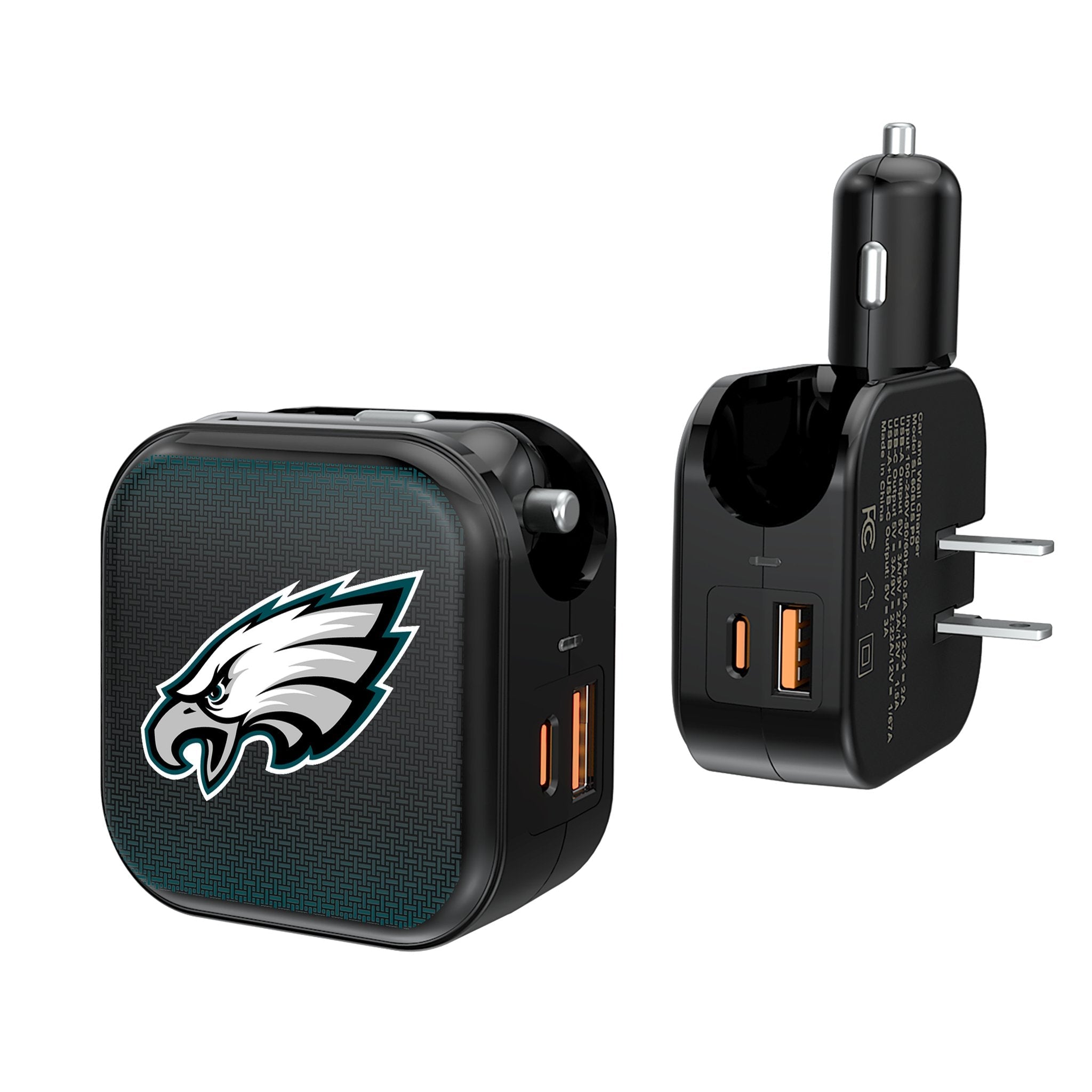 Philadelphia Eagles Linen 2 in 1 USB A/C Charger 1