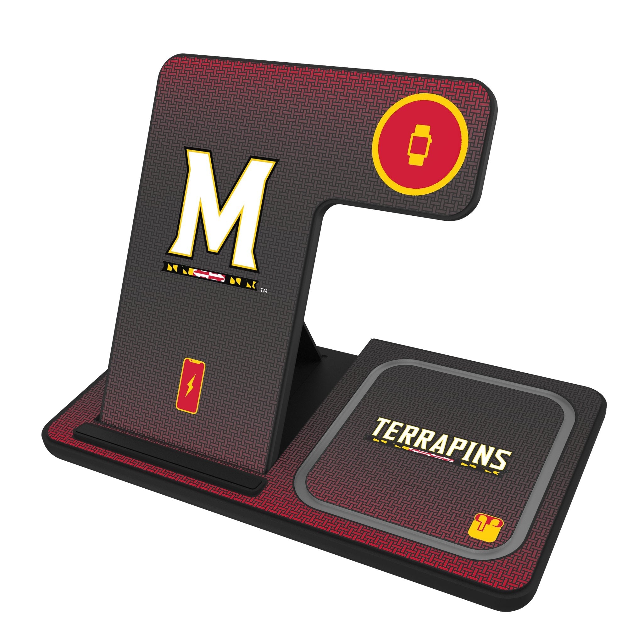 University of Maryland Terrapins Linen 3 in 1 Charging Station 1