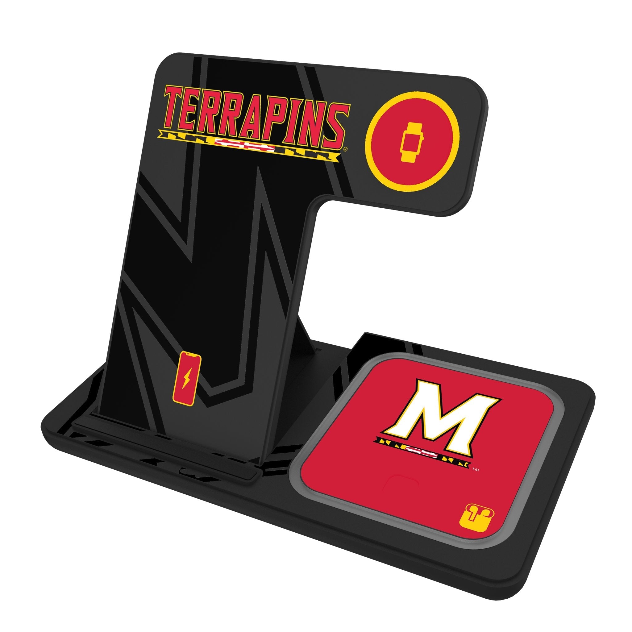 University of Maryland Terrapins Monocolor Tilt 3 in 1 Charging Station 1