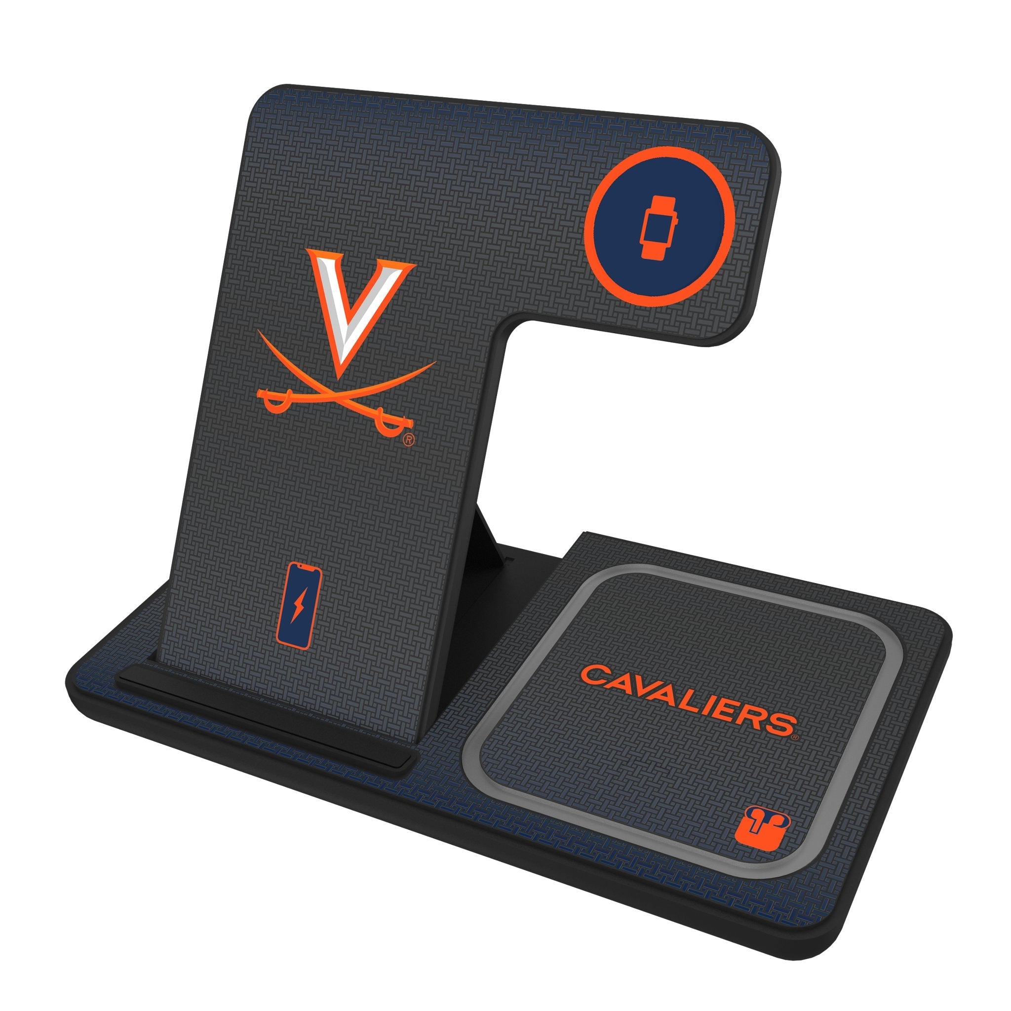 University of Virginia Cavaliers Linen 3 in 1 Charging Station 1